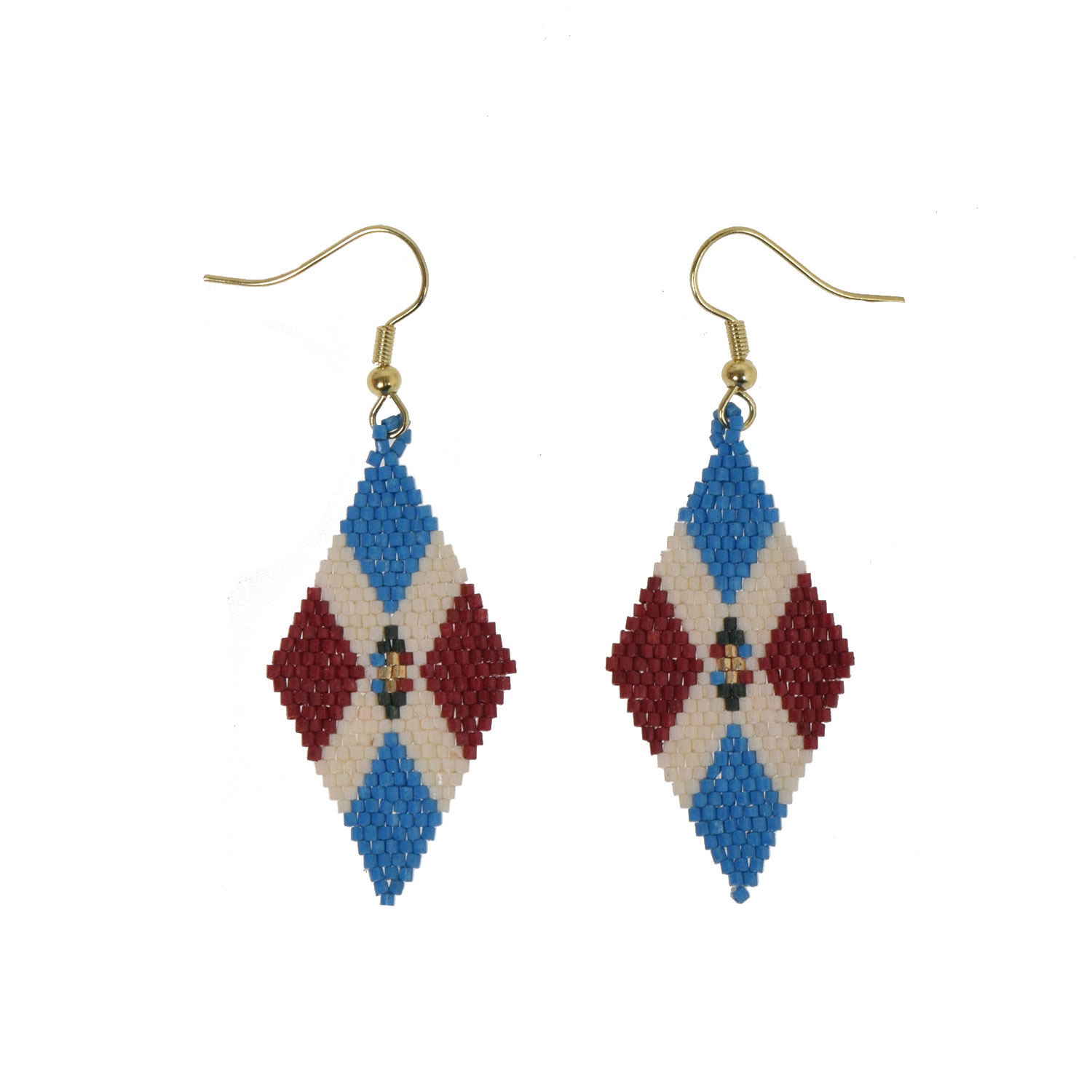 La Garçonne Bijoux Diamond Flag Ohrringe