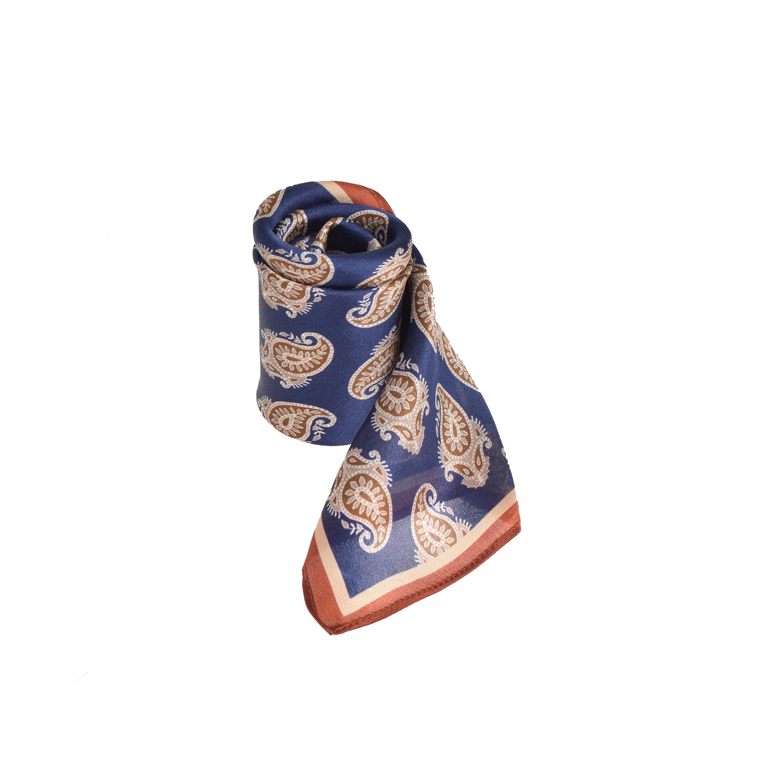 La Garçonne Accessoires Dinard Seidenfoulard mit mehrfarbigem Druck von La Garçonne Accessoires vorne
