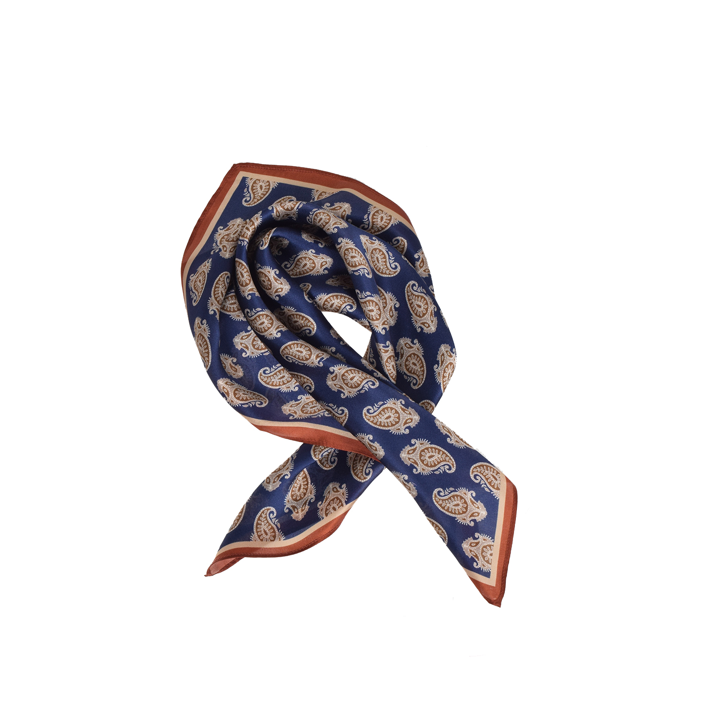 La Garçonne Accessoires Dinard Seidenfoulard mit mehrfarbigem Druck von La Garçonne Accessoires vorne