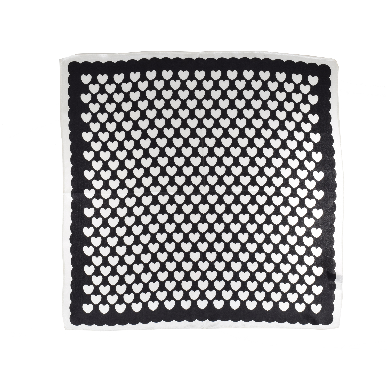 La Garçonne Accessoires Dingé Foulard in Schwarz Weiss von La Garçonne Accessoires offen