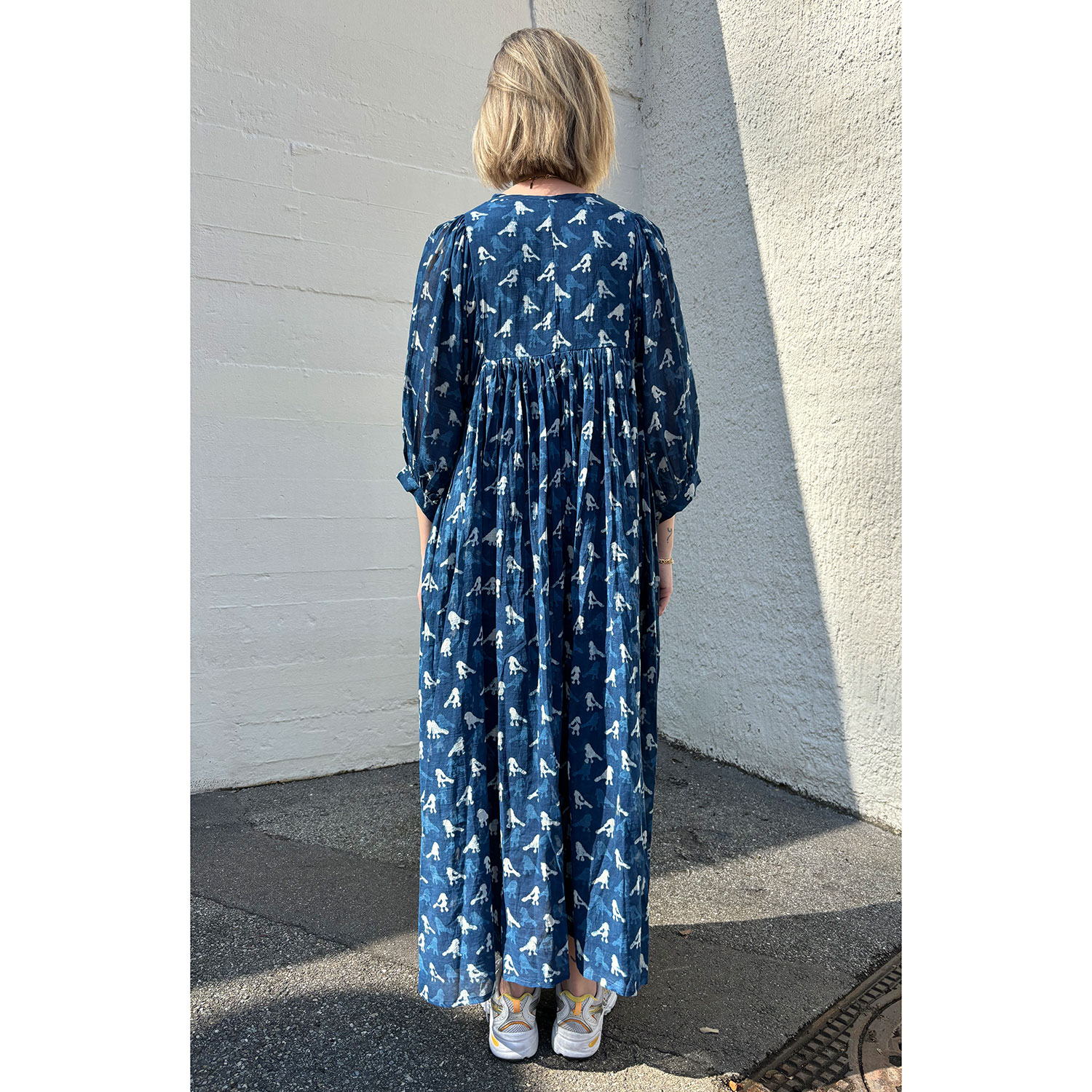 Le Trésor Du Monde Doi Long Kleid Indigo Bird