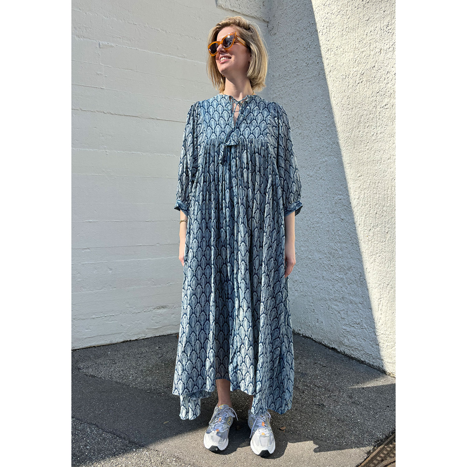 Le Trésor Du Monde Doi Long Kleid Indigo