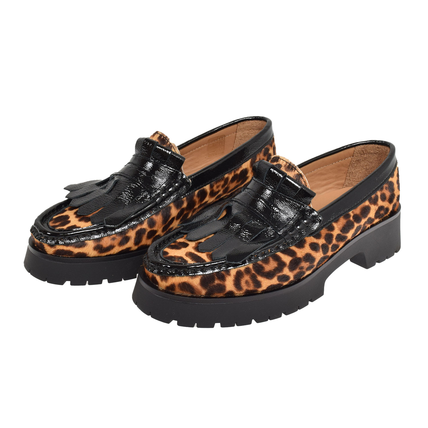 La Garçonne Dolores La Garçonne Loafer Leopard vorne