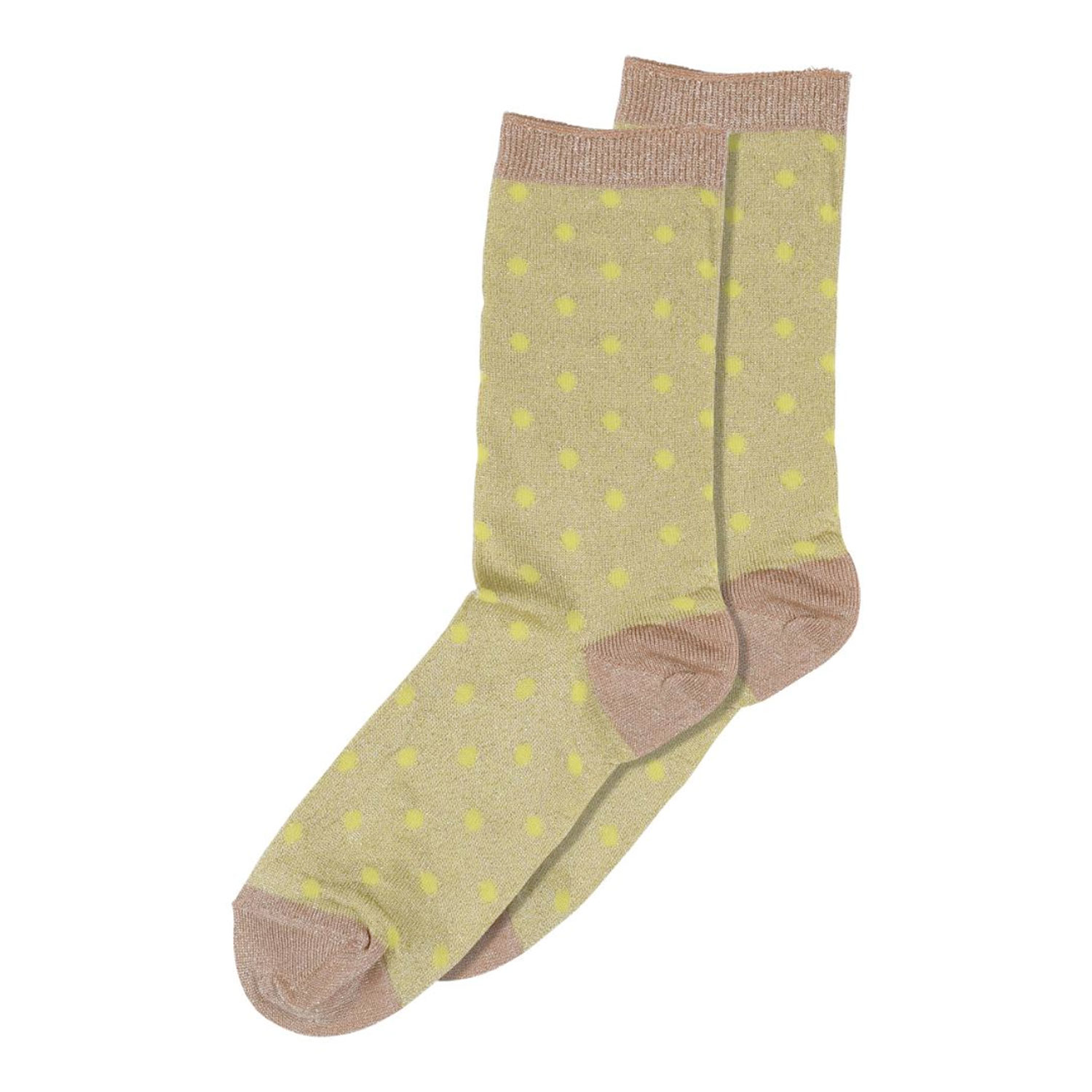 Donna Glitter Socken Celery Green