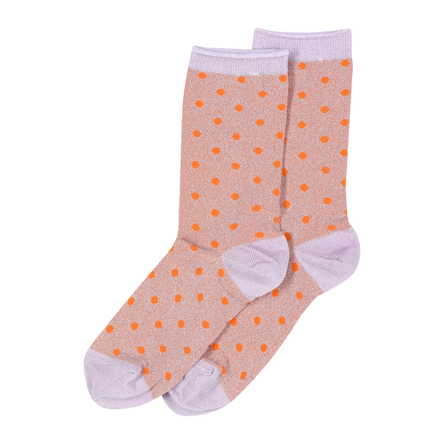 Donna Glitter Socken Muskmelon