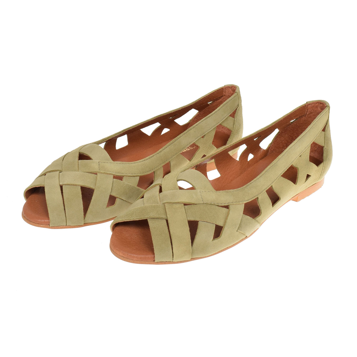 La Garçonne Doreen La Garçonne Sandalen Olivegrün vorne