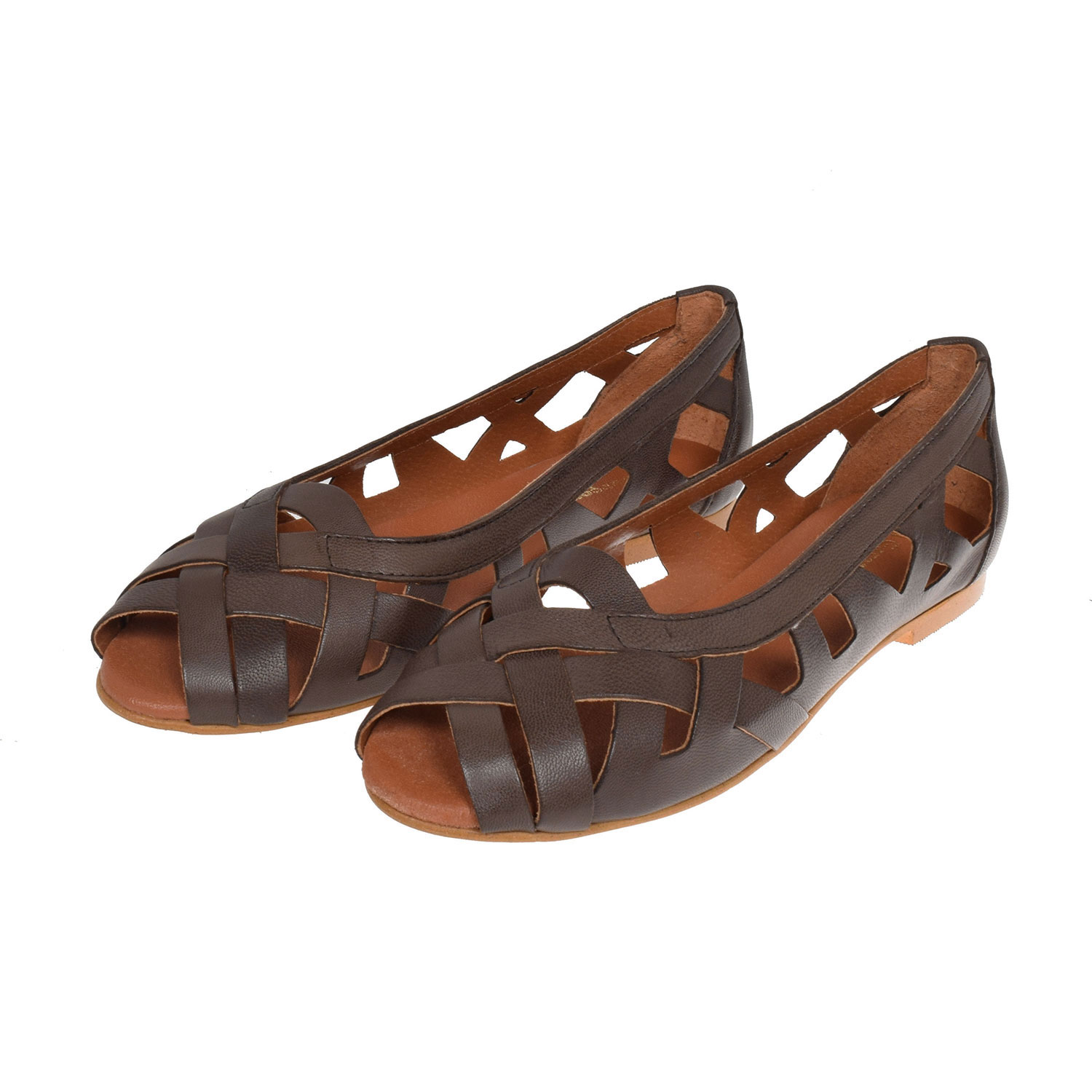 La Garçonne Doreen La Garçonne Sandalen Dunkelbraun vorne