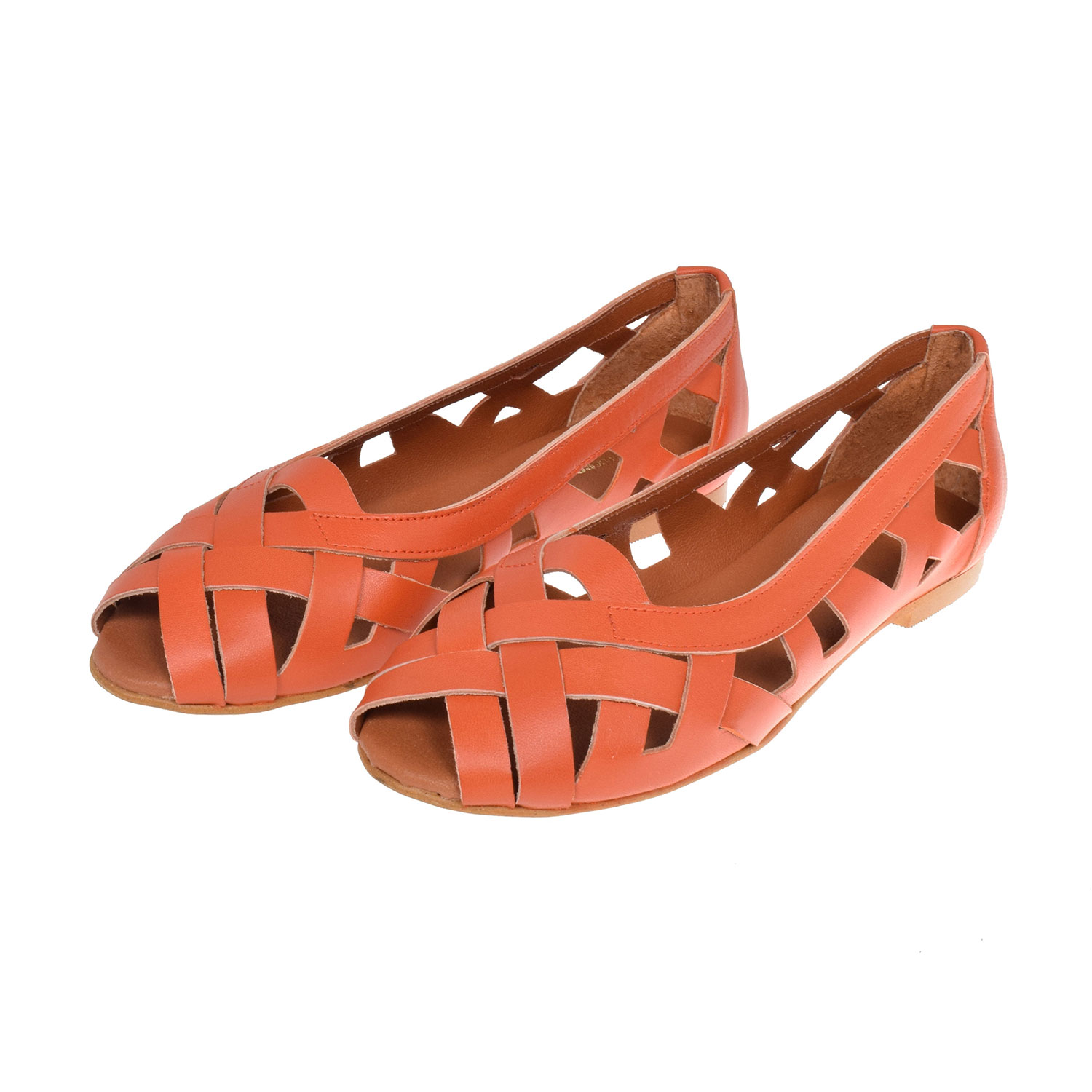 La Garçonne Doreen La Garçonne Sandalen Orange vorne