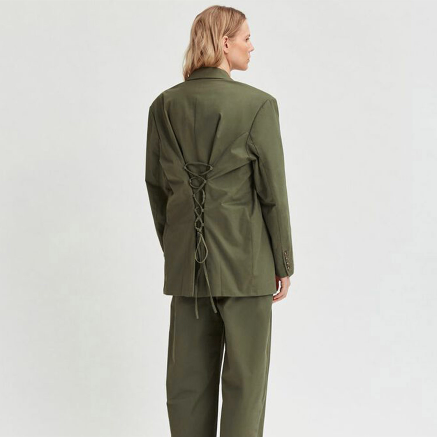 Selected Femme Image Drew Oversized Blazer Laurel Green