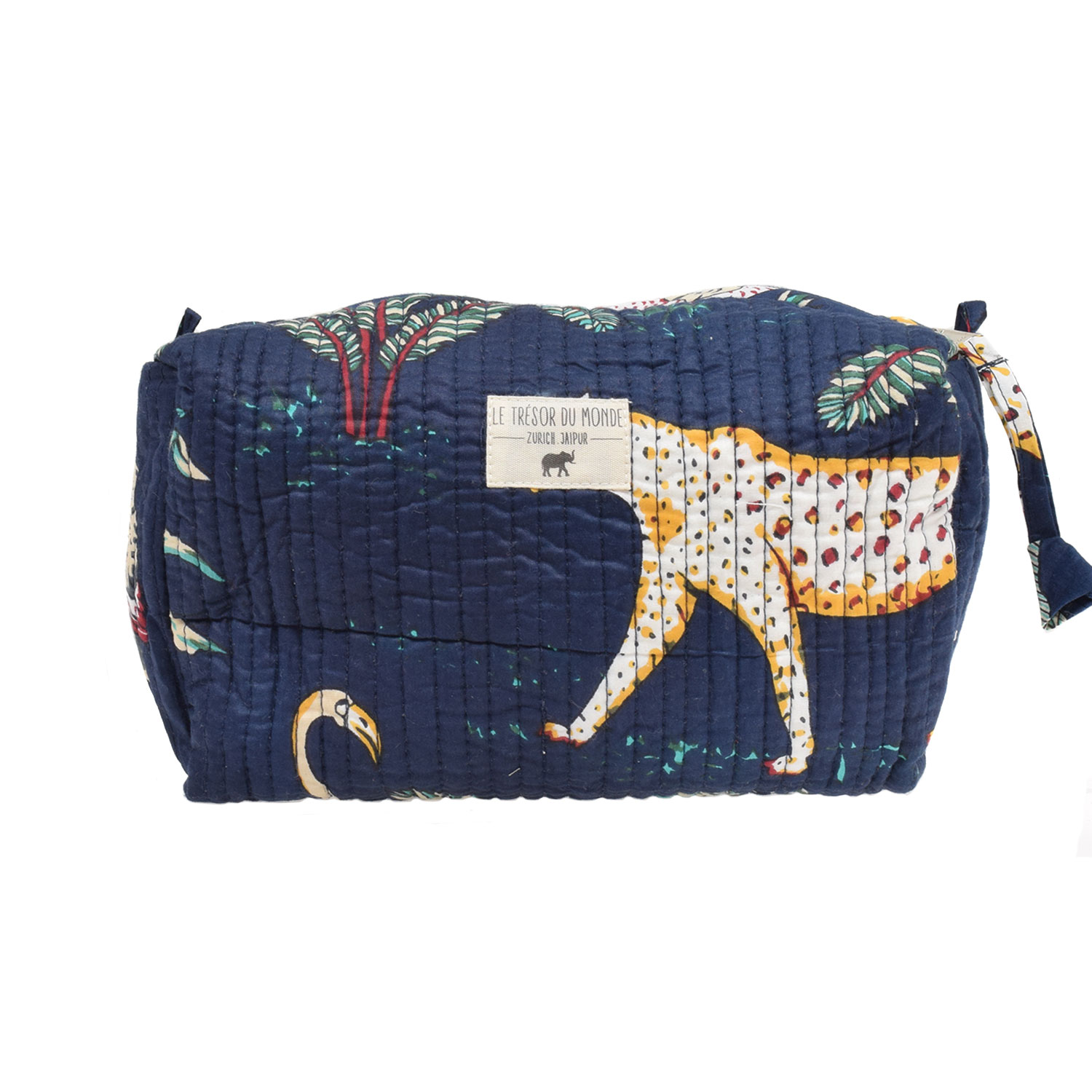 Dschungel Large Necessaire Dunkelblau