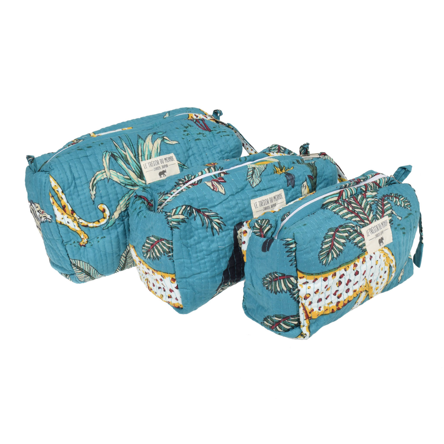 Le Trésor Du Monde Dschungel Medium Necessaire Turquoise