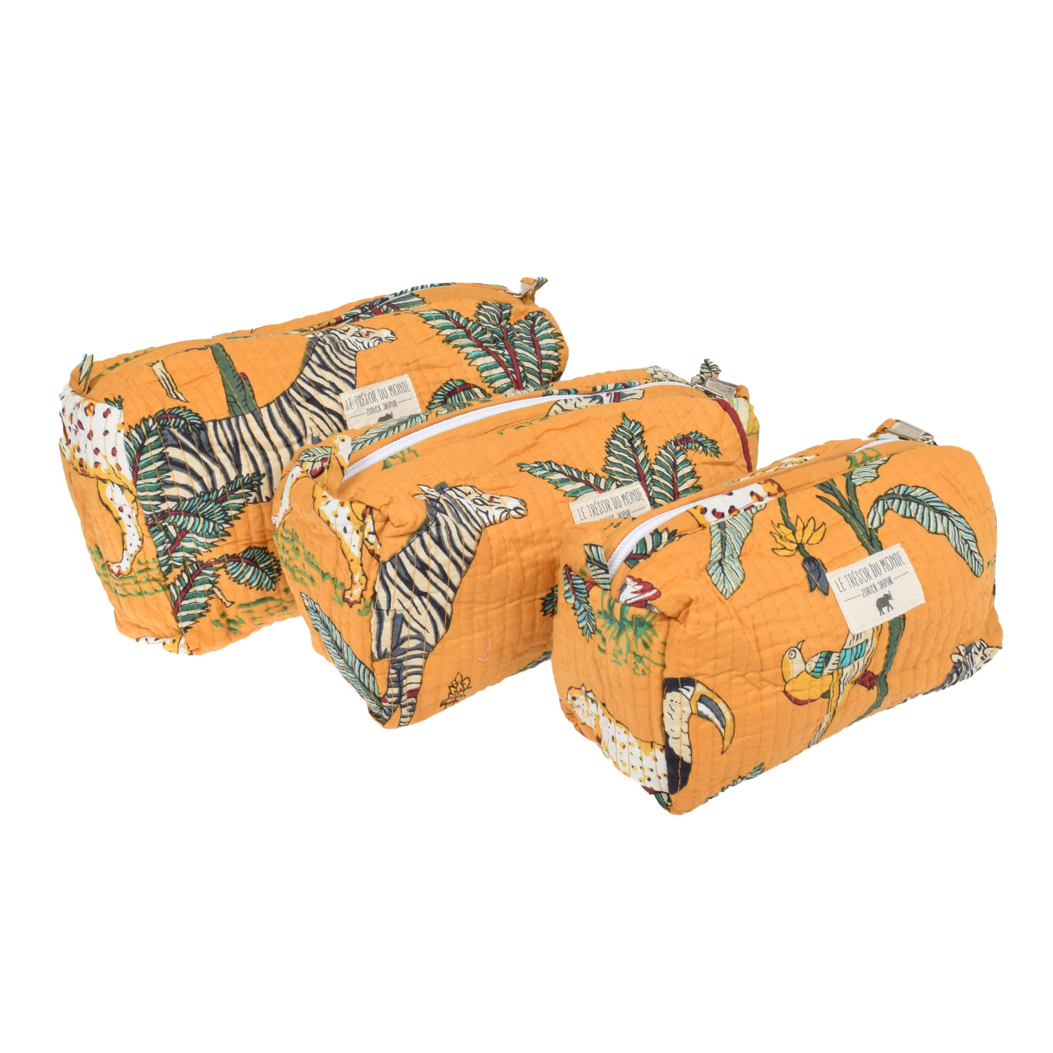 Le Trésor Du Monde Dschungel Small Necessaire Yellow