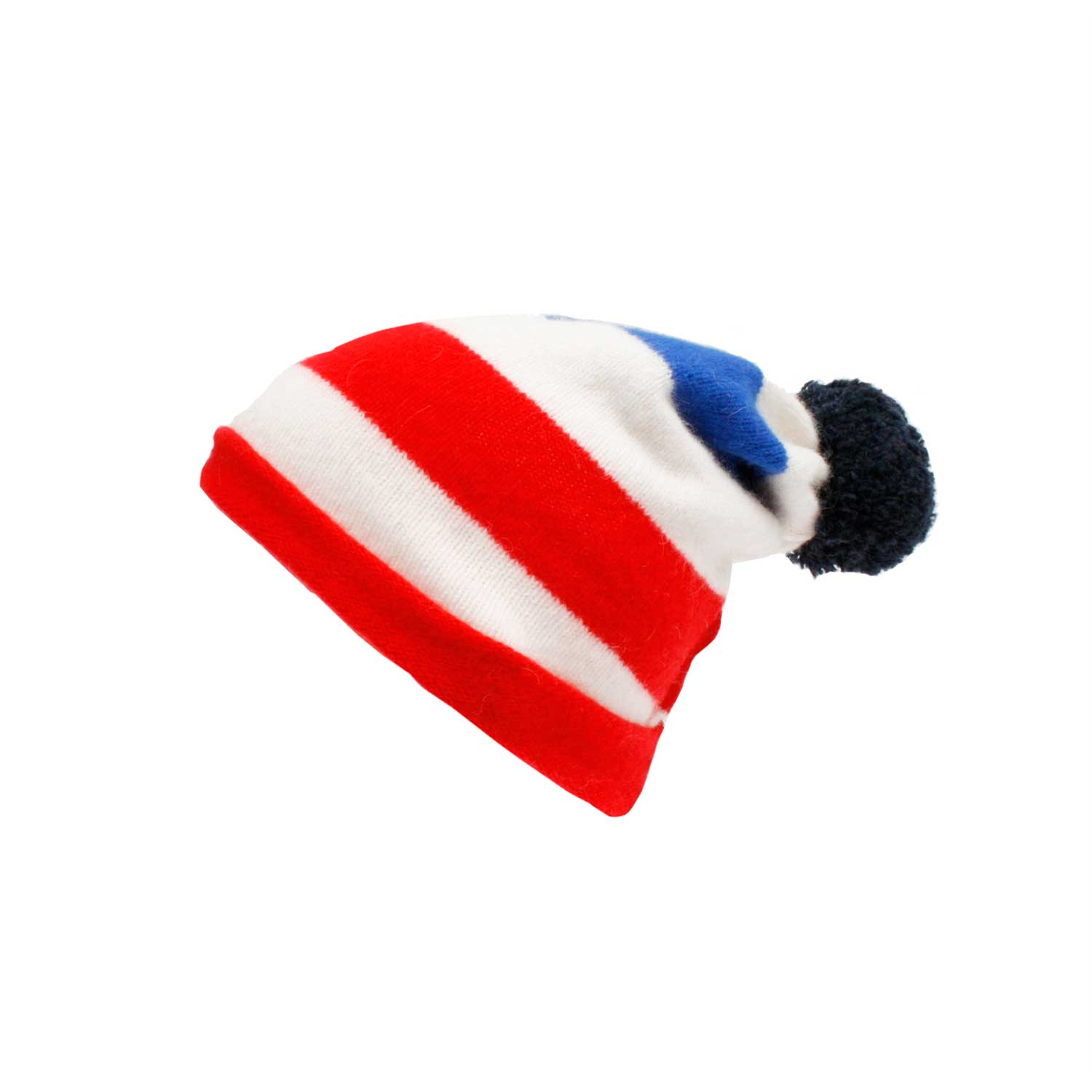 La Garçonne Accessoires Wollmütze Blau Rot Weiss