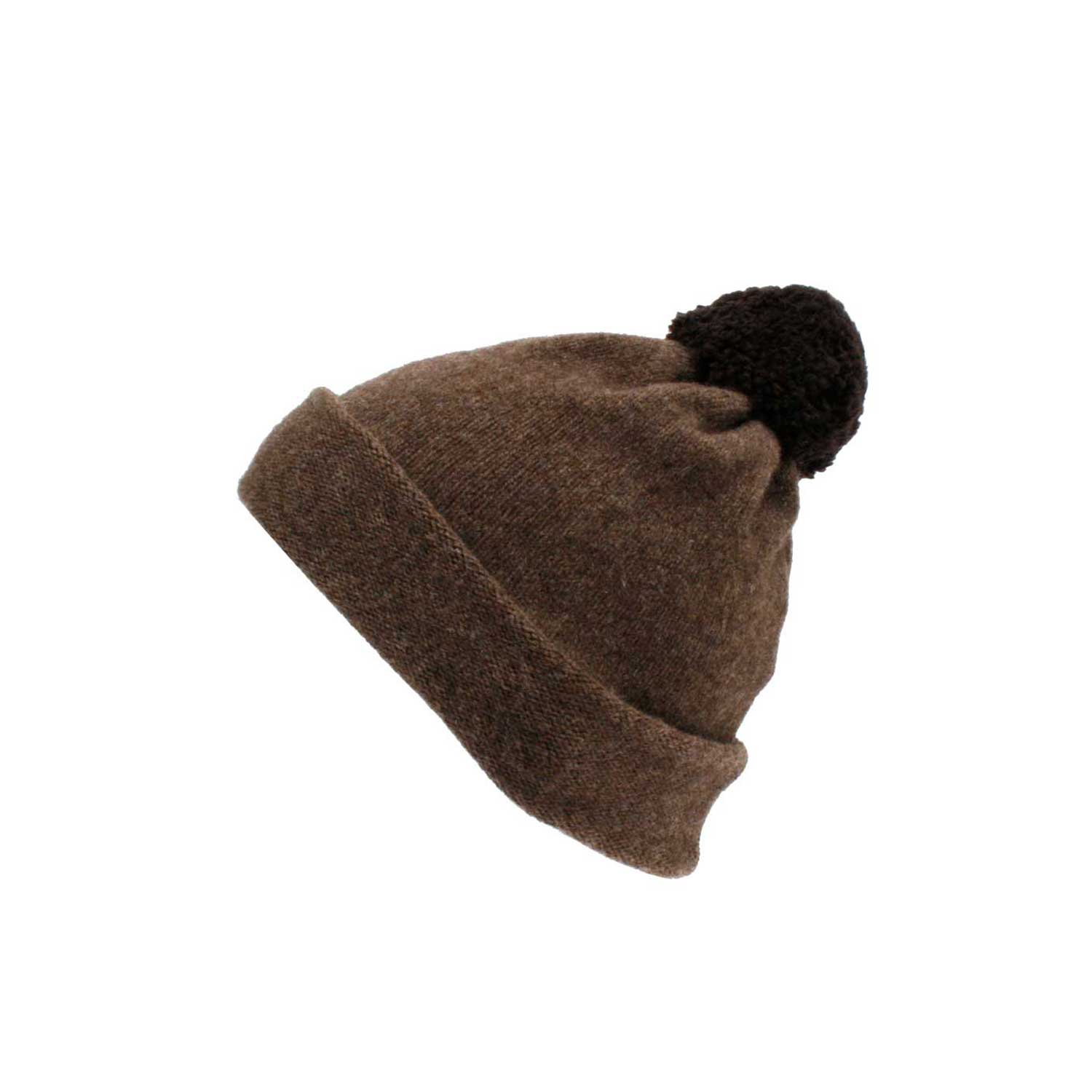 La Garçonne Accessoires La Garçonne Accessoires Wollmütze Marron Mehrfarbig seitlich