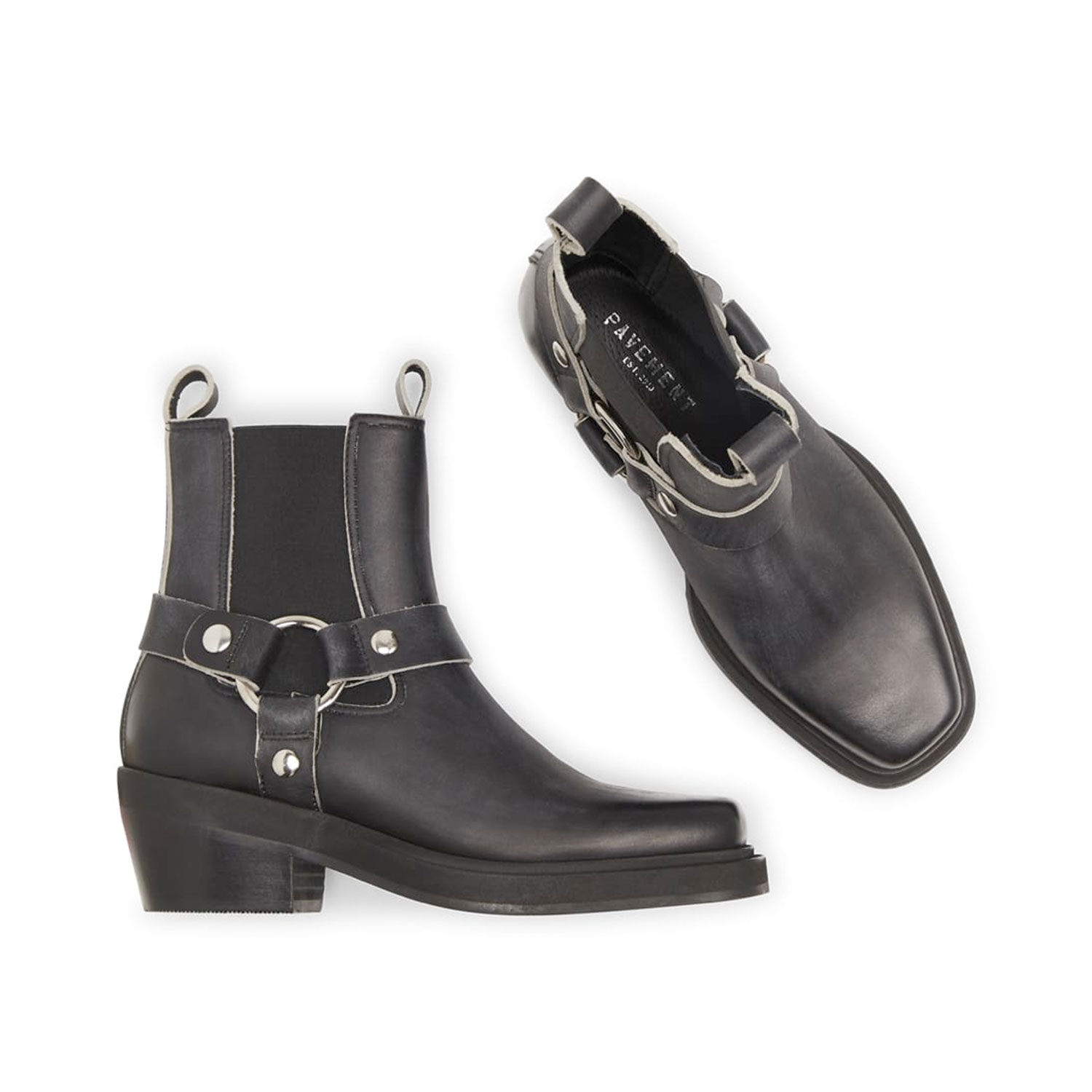 Pavement Dusty Buckle Boot Black Matte