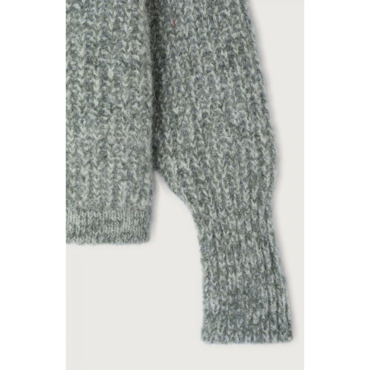 American Vintage East Cardigan ohne Verschluss in Grün meliert von American Vintage Detail