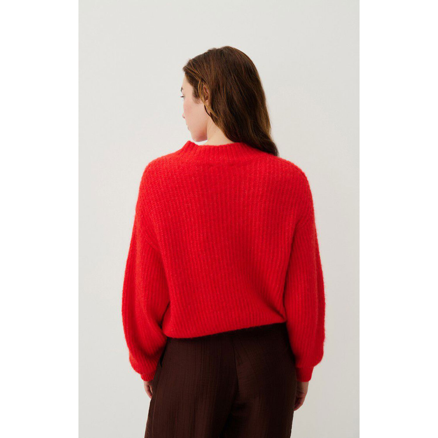 American Vintage East American Vintage Pullover Rot Model hinten