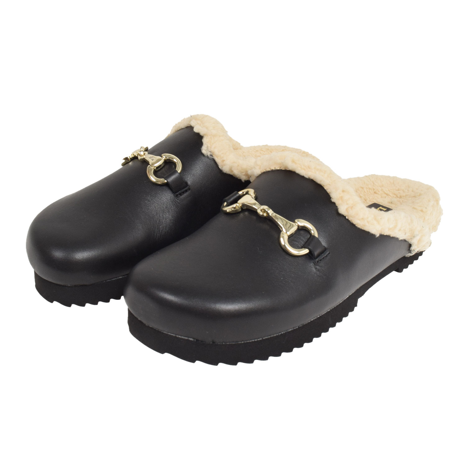 La Garçonne Elenora Mule Black Shamal