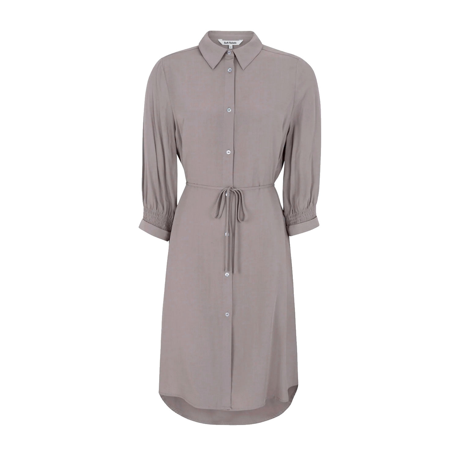 Soft Rebels Elianna Soft Rebels Kleid Hellgrau vorne