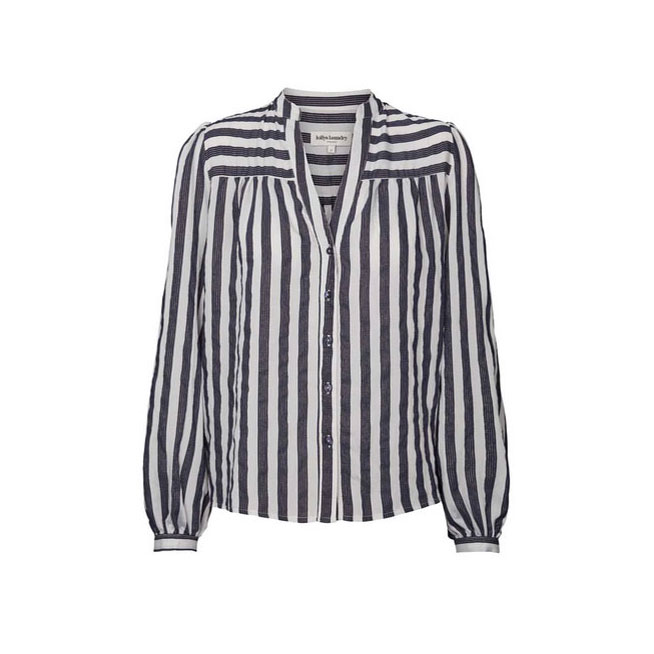 Lolly's Laundry Elif Bluse Dark Blue