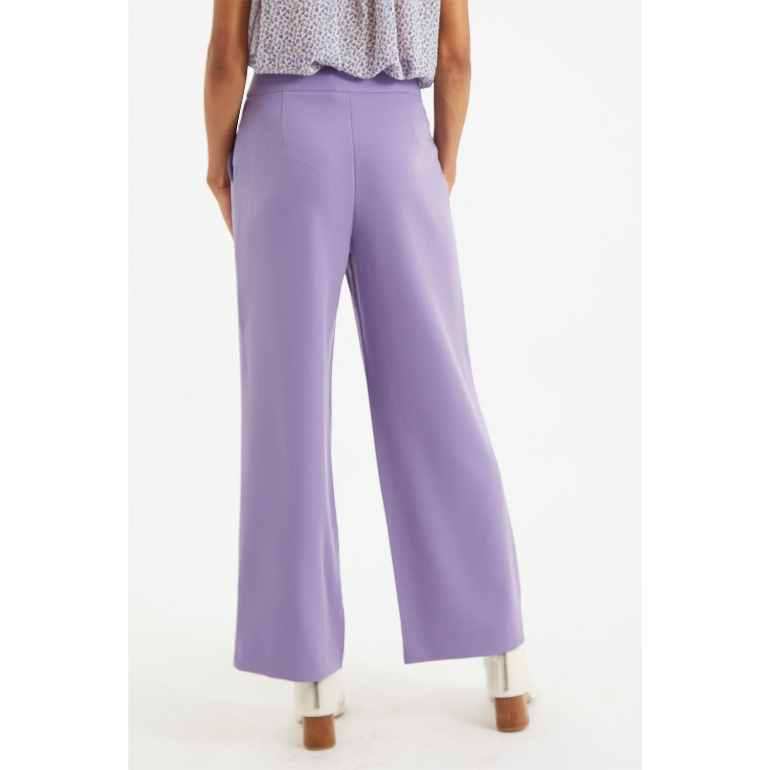 Louche Elina Wide Leg Hose Lilac