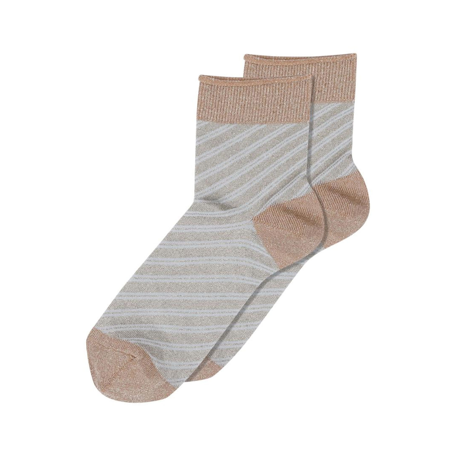 MP Denmark Elisa Glitter Socken Champagne