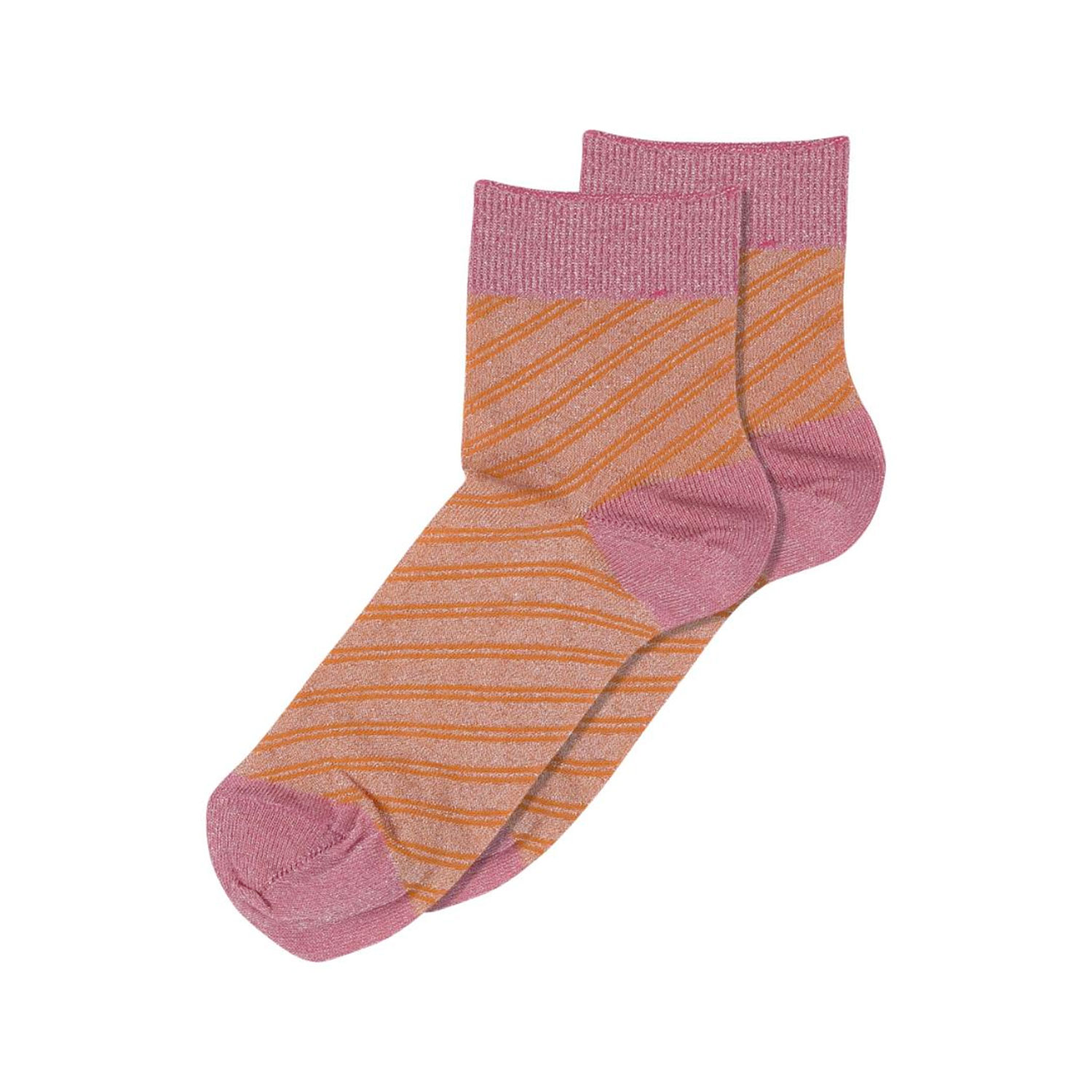 Elisa Glitter Socken Muskmelon