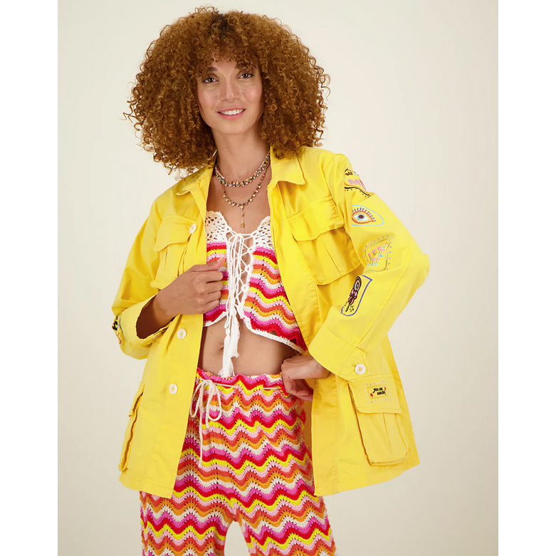 Me369 Elsa Me369 Crop Top Mehrfarbig Model vorne