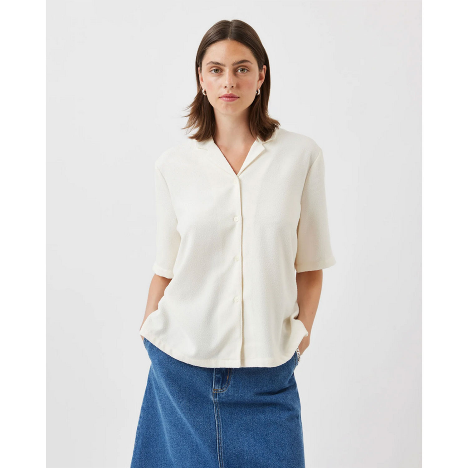 Minimum Elvas Bluse Coco Milk