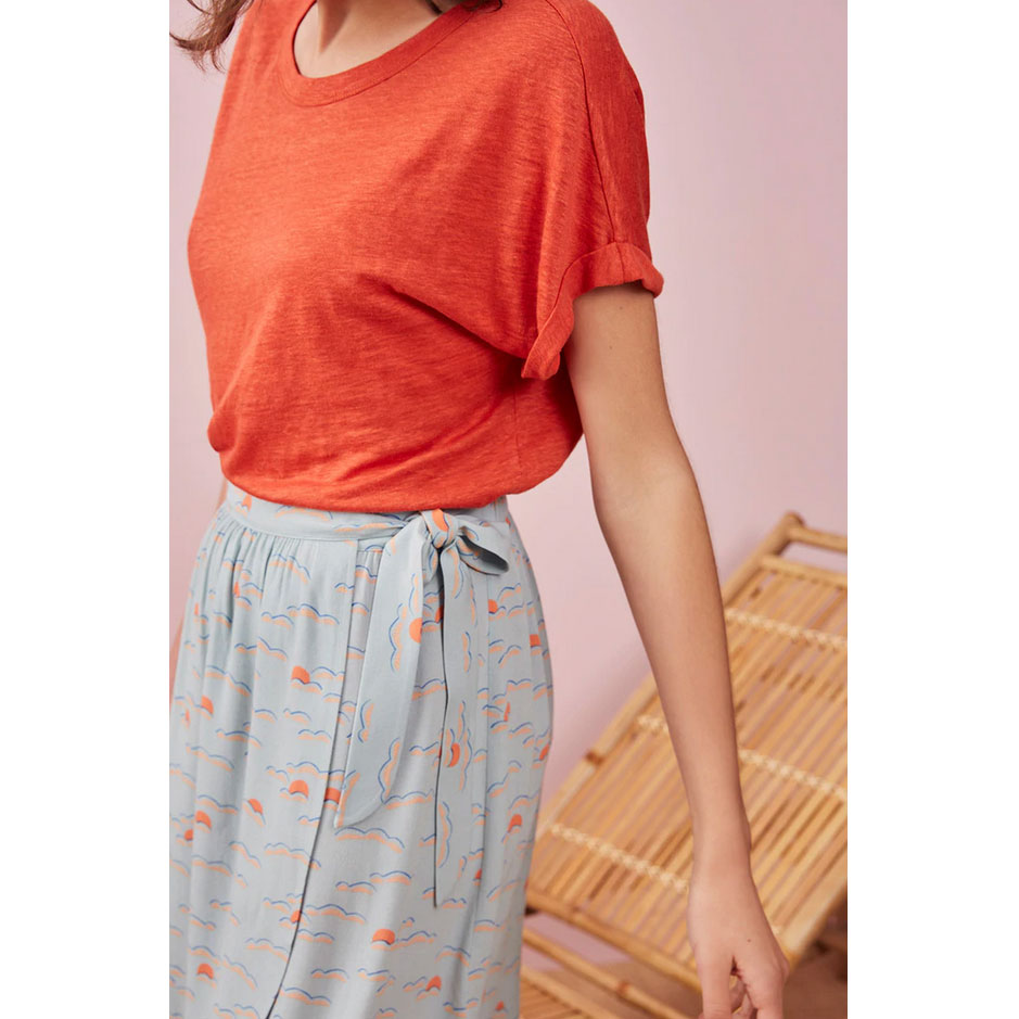 Des Petits Hauts Emmylou Des Petits Hauts Jupe blau Model detail