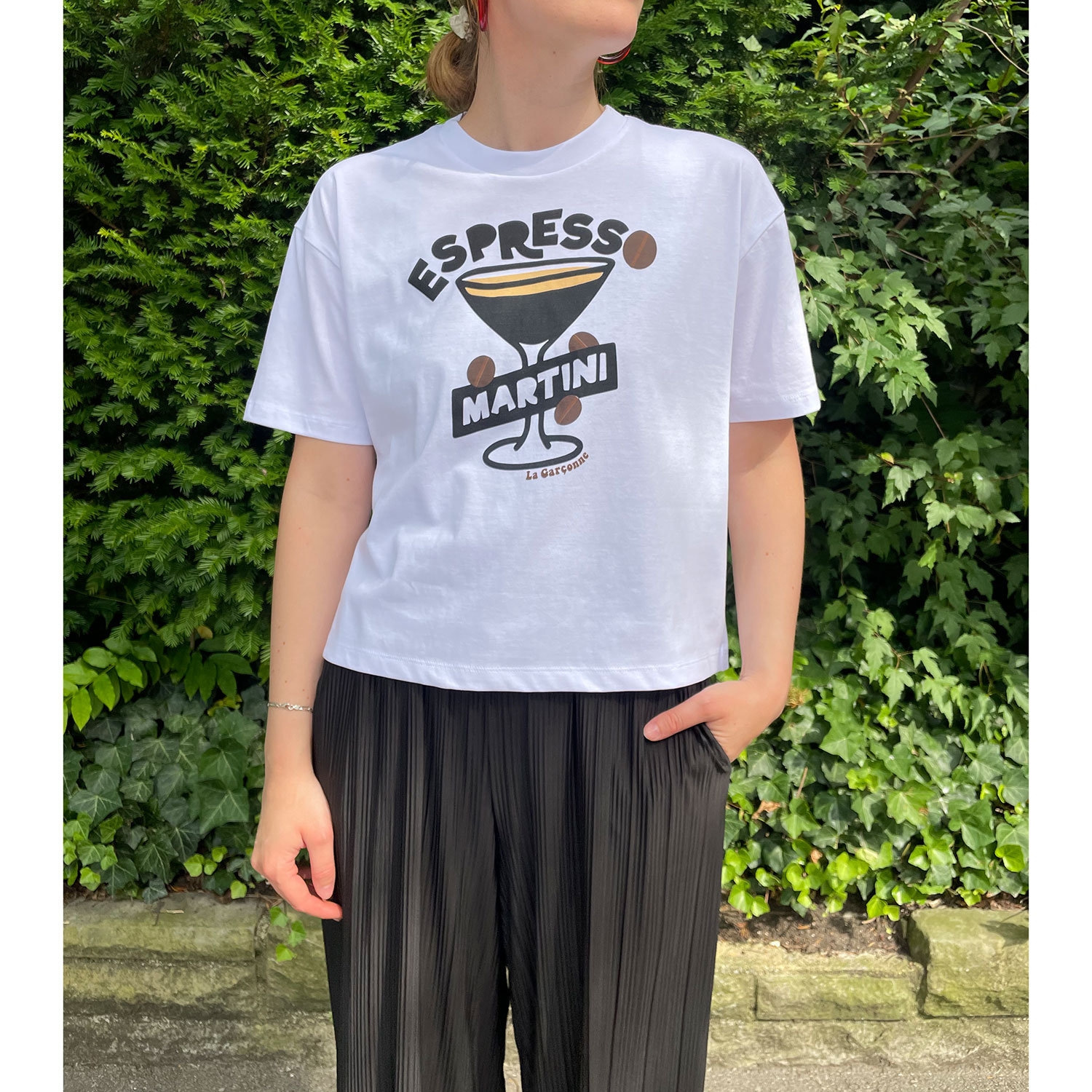 Espresso Martini Boxy T-Shirt White