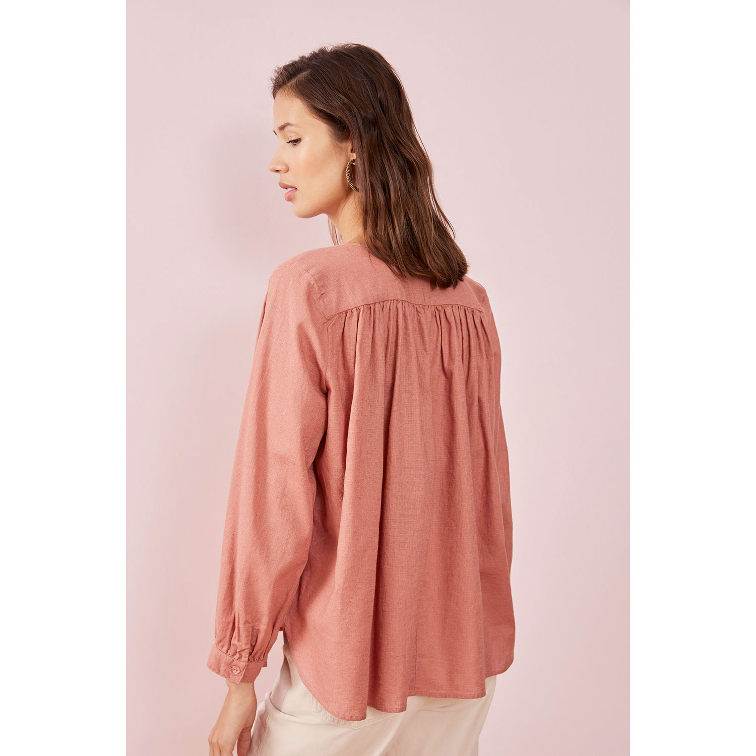 Des Petits Hauts Evaline Bluse Rosewood