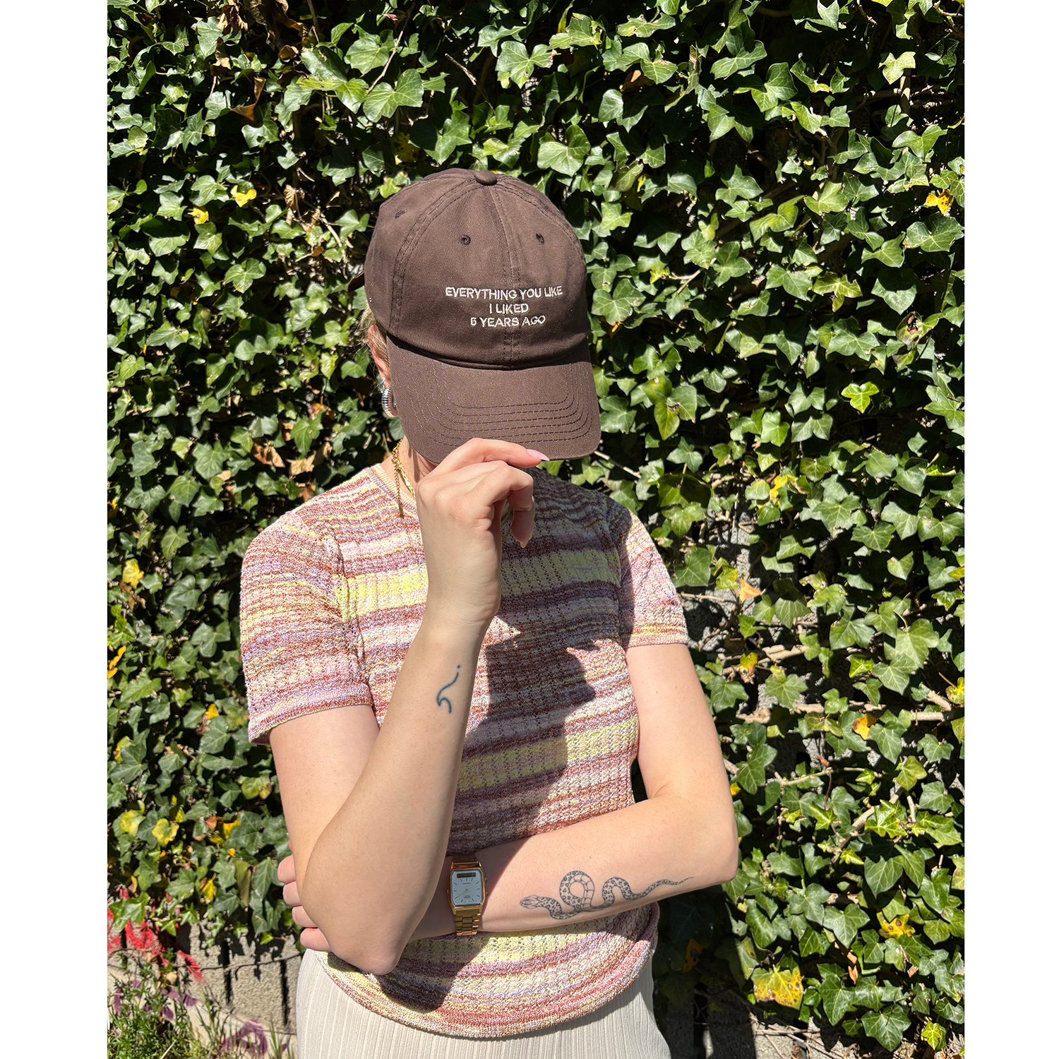 La Garçonne Accessoires Everything you like Cap Brown