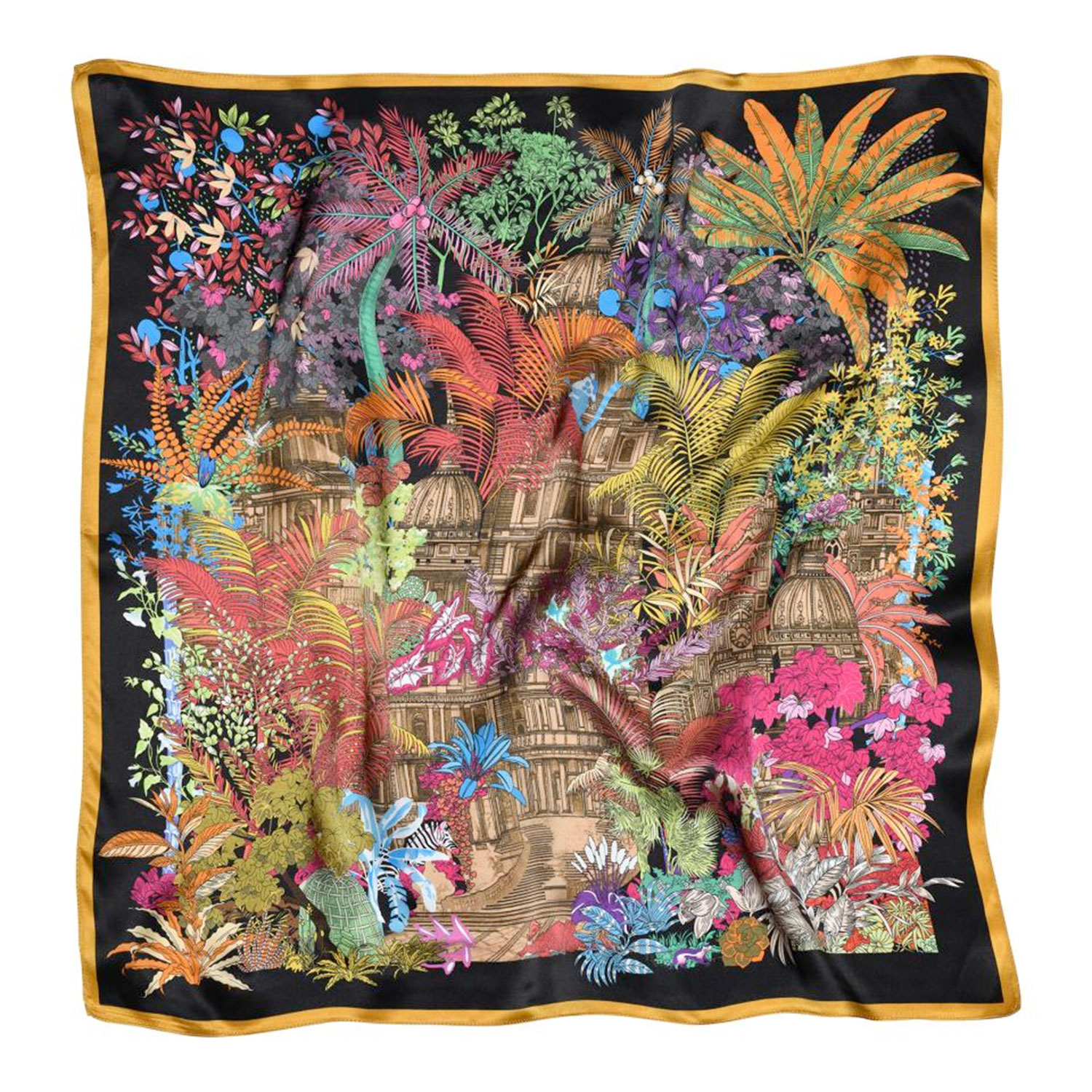 Sneaky Fox Faith Seiden Foulard Golden Ochre