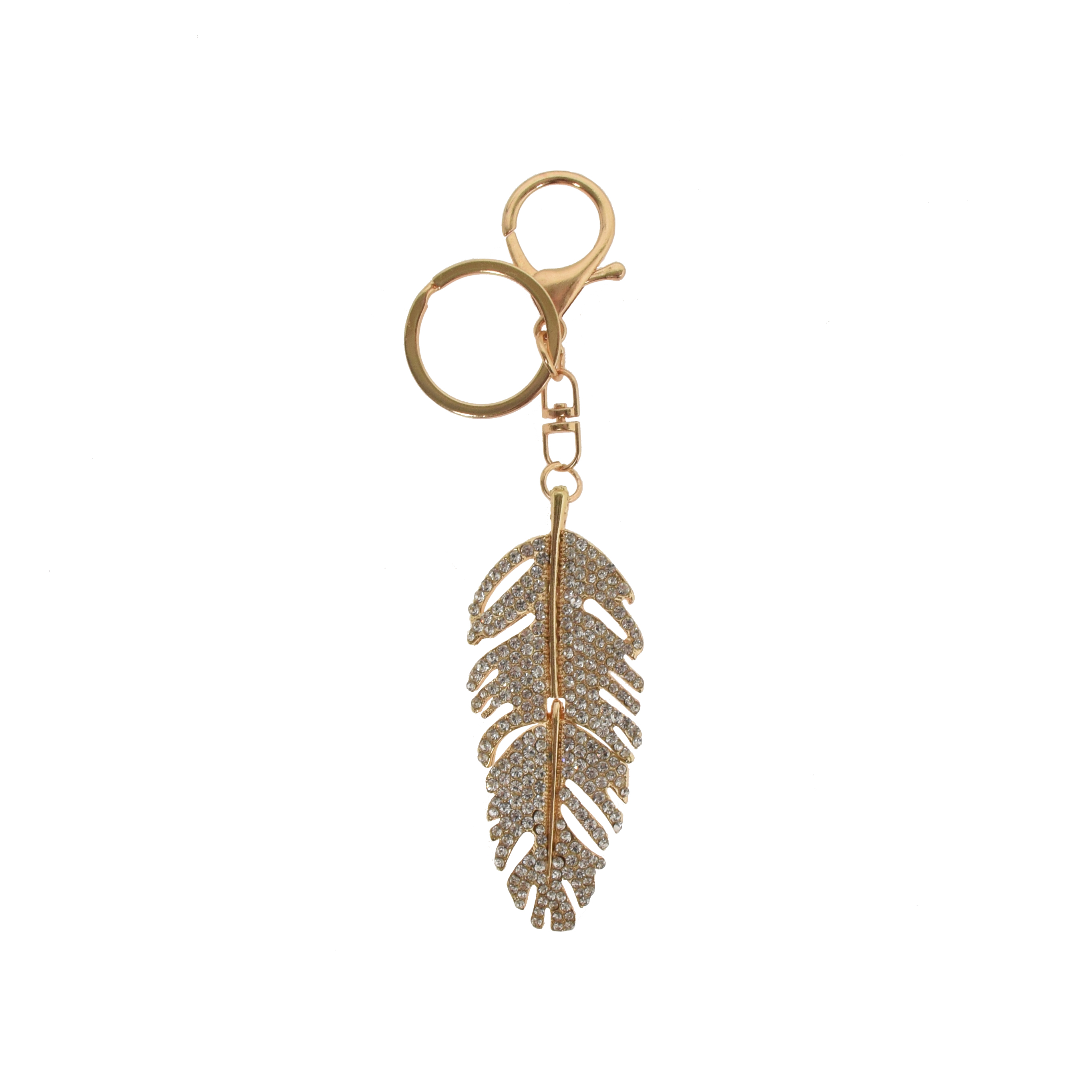 La Garçonne Accessoires Feather Charm in Gold und Silber von Voila vorne