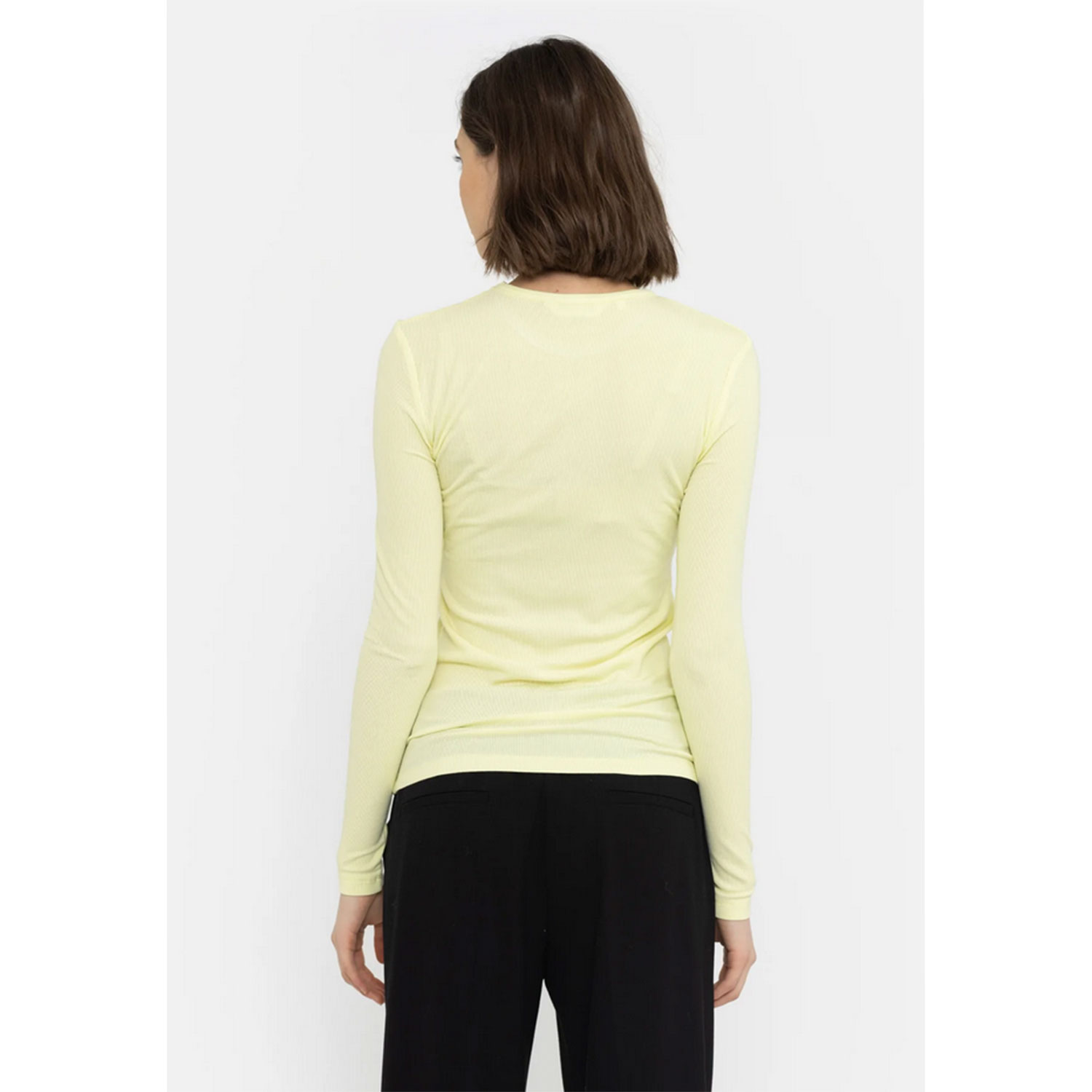 Soft Rebels Fenja Soft Rebels Langarmshirt gelb Model hinten