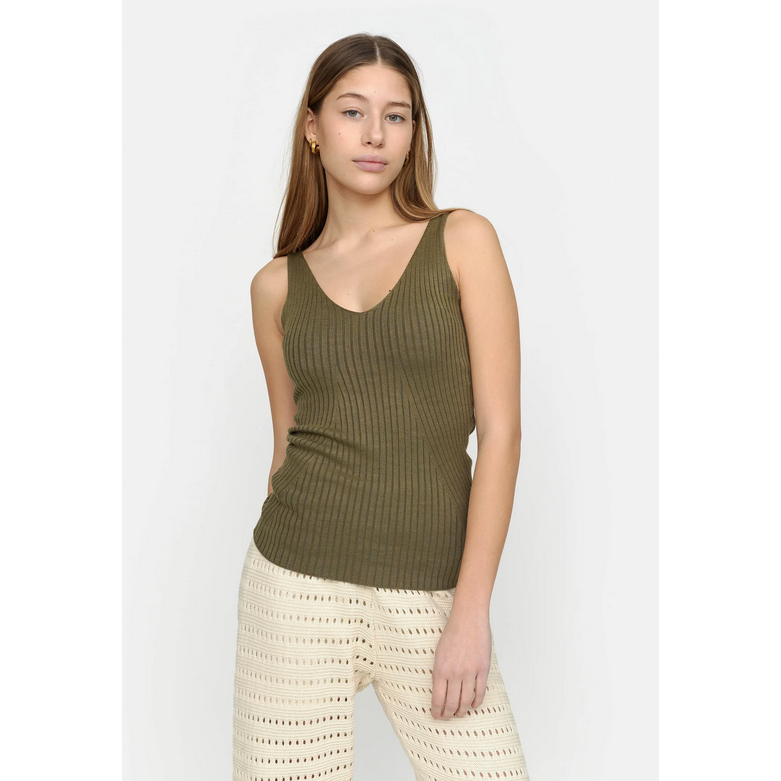 Soft Rebels Filo Soft Rebels Top Grün Model vorne