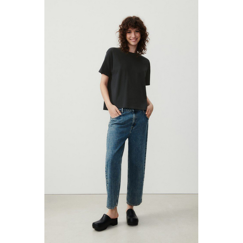 American Vintage Fizvalley American Vintage T-Shirt Schwarz Model vorne