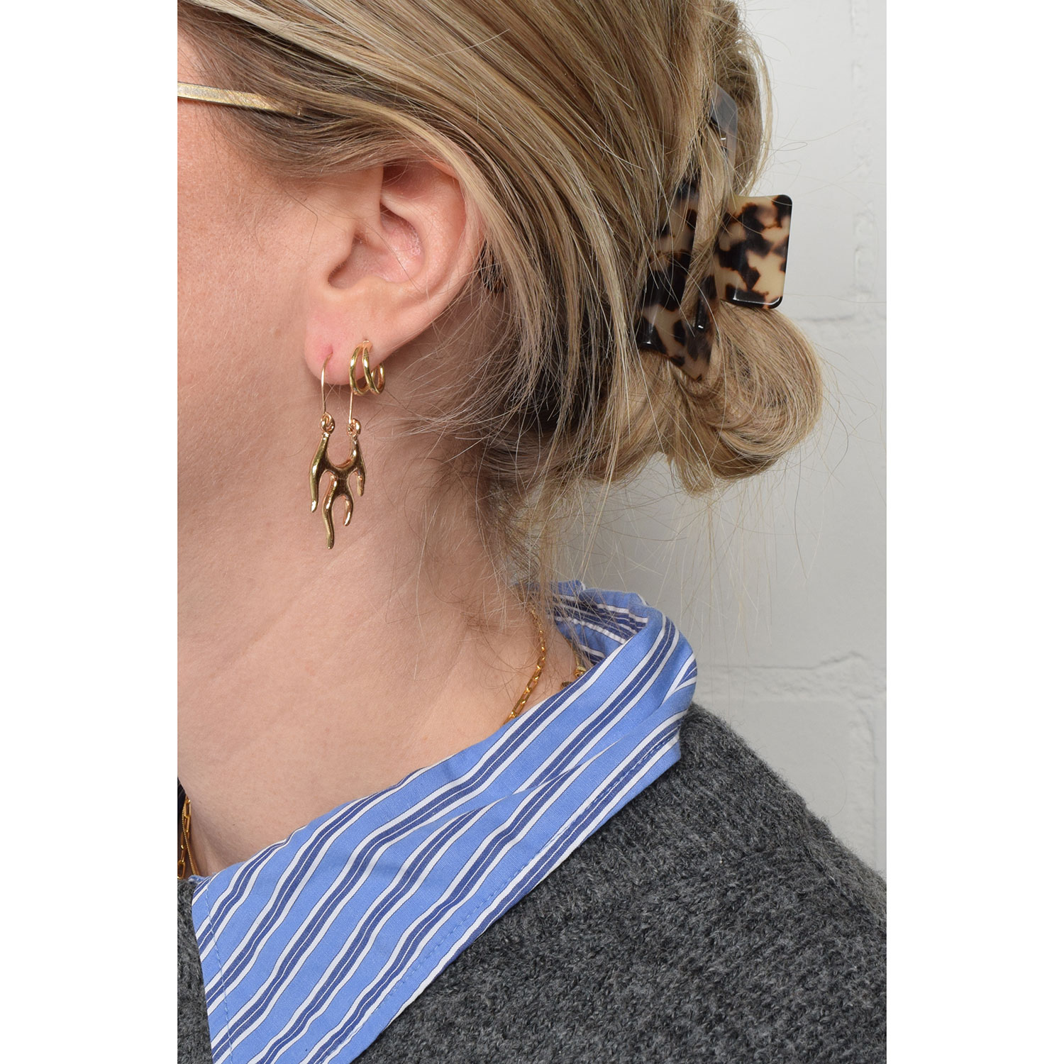 La Garçonne Bijoux Flames Ohrringe Gold