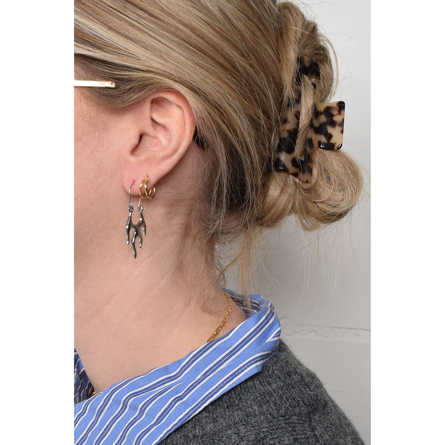 La Garçonne Bijoux Flames Ohrringe Silver