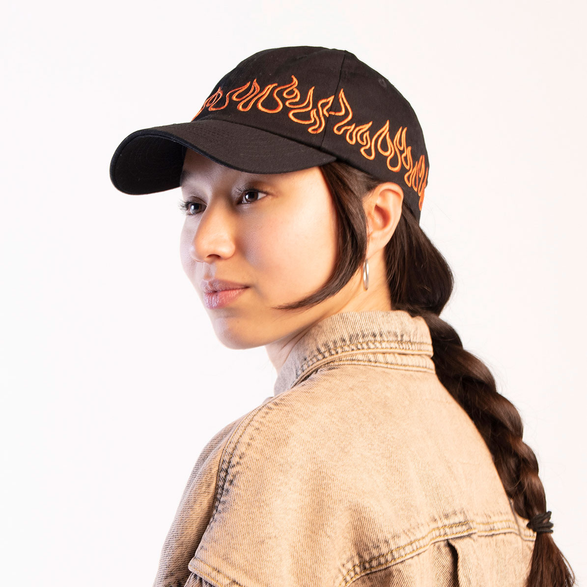 La Garçonne x YVEE Flammes Orange Cap Black