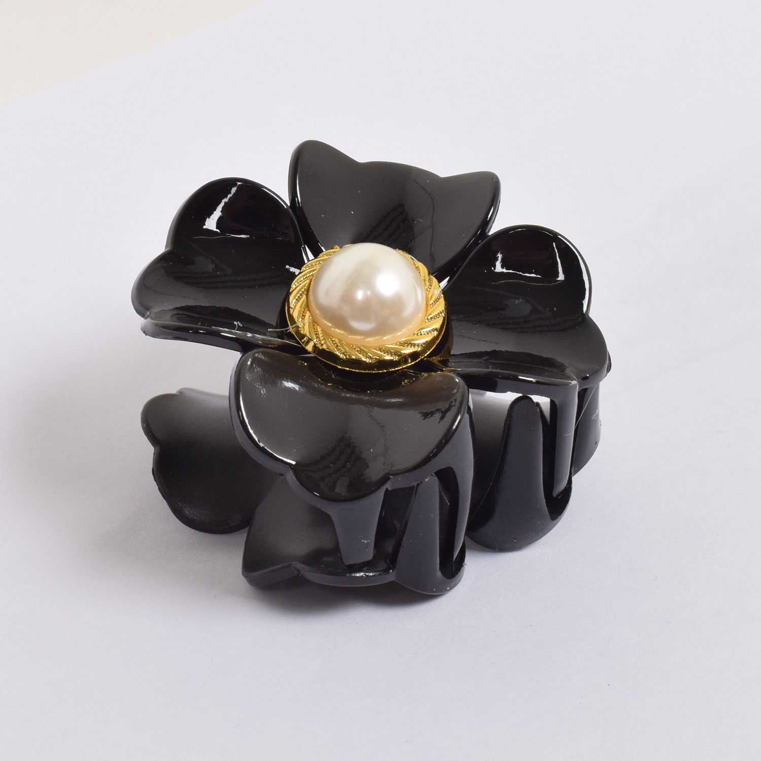 J'adore Flower Pearl Haarklammer Black