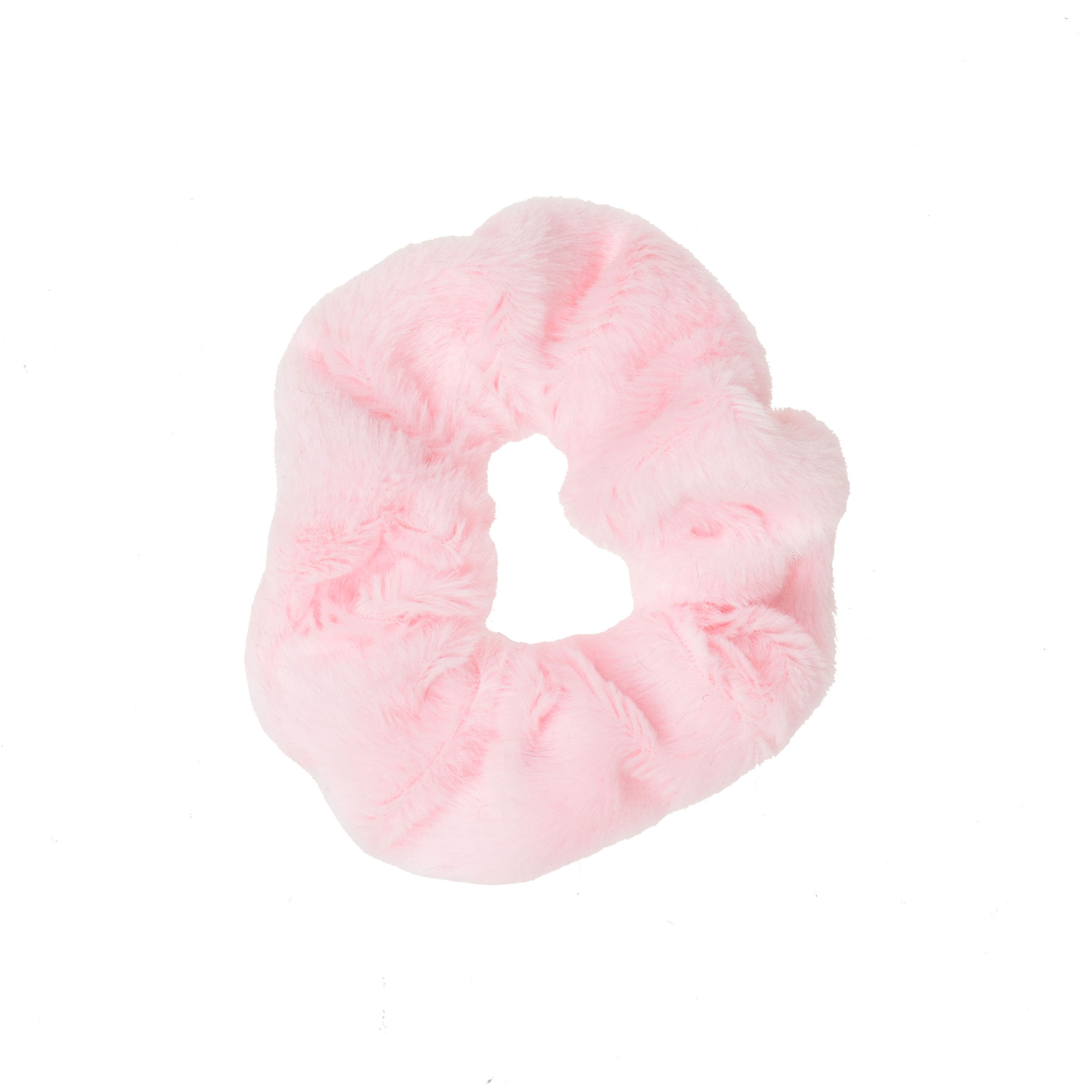 J'adore Fluffy Scrunchie Pink