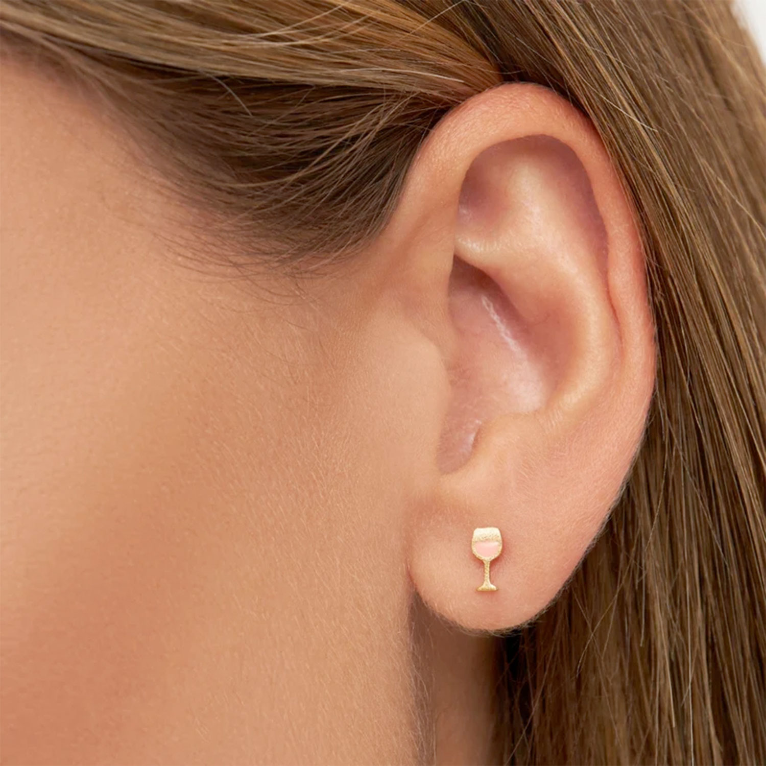 Lulu Copenhagen Friday Rose Ohrstecker Vergoldet