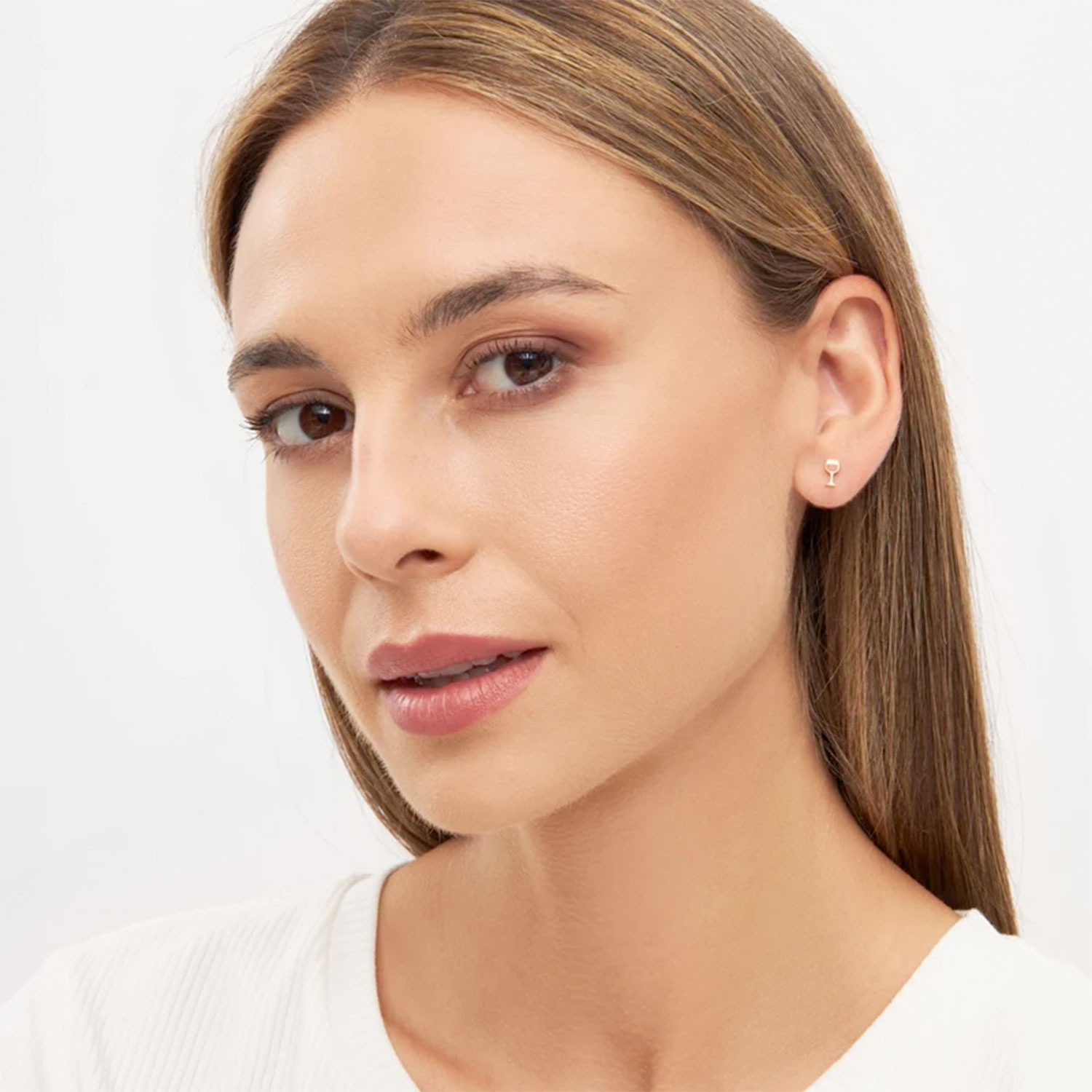 Lulu Copenhagen Friday Rose Ohrstecker Vergoldet