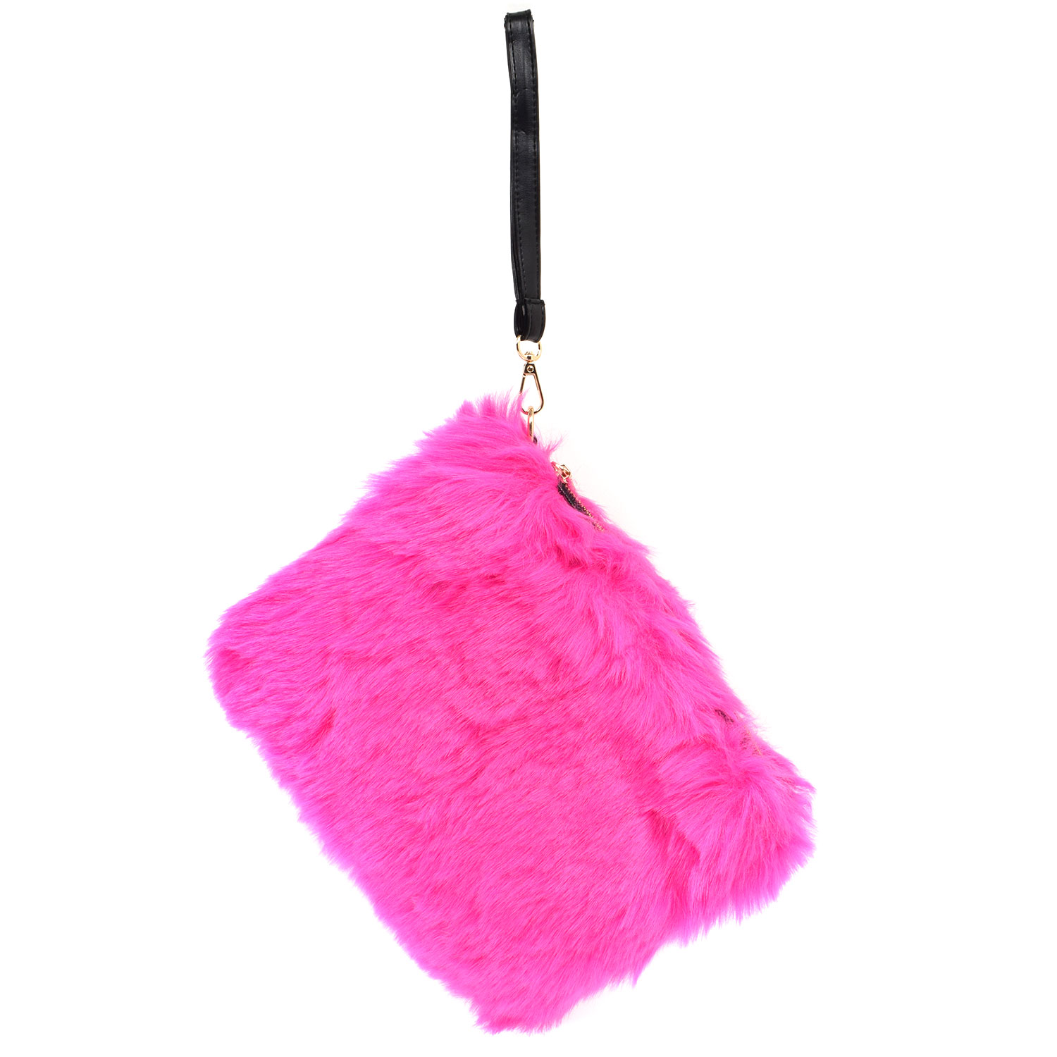 Voila Furry Clutch Pink