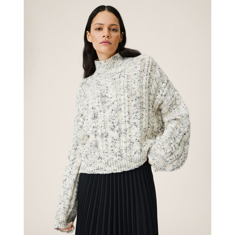MSCH Copenhagen Gertie MSCH Copenhagen Pullover Ecru Model vorne
