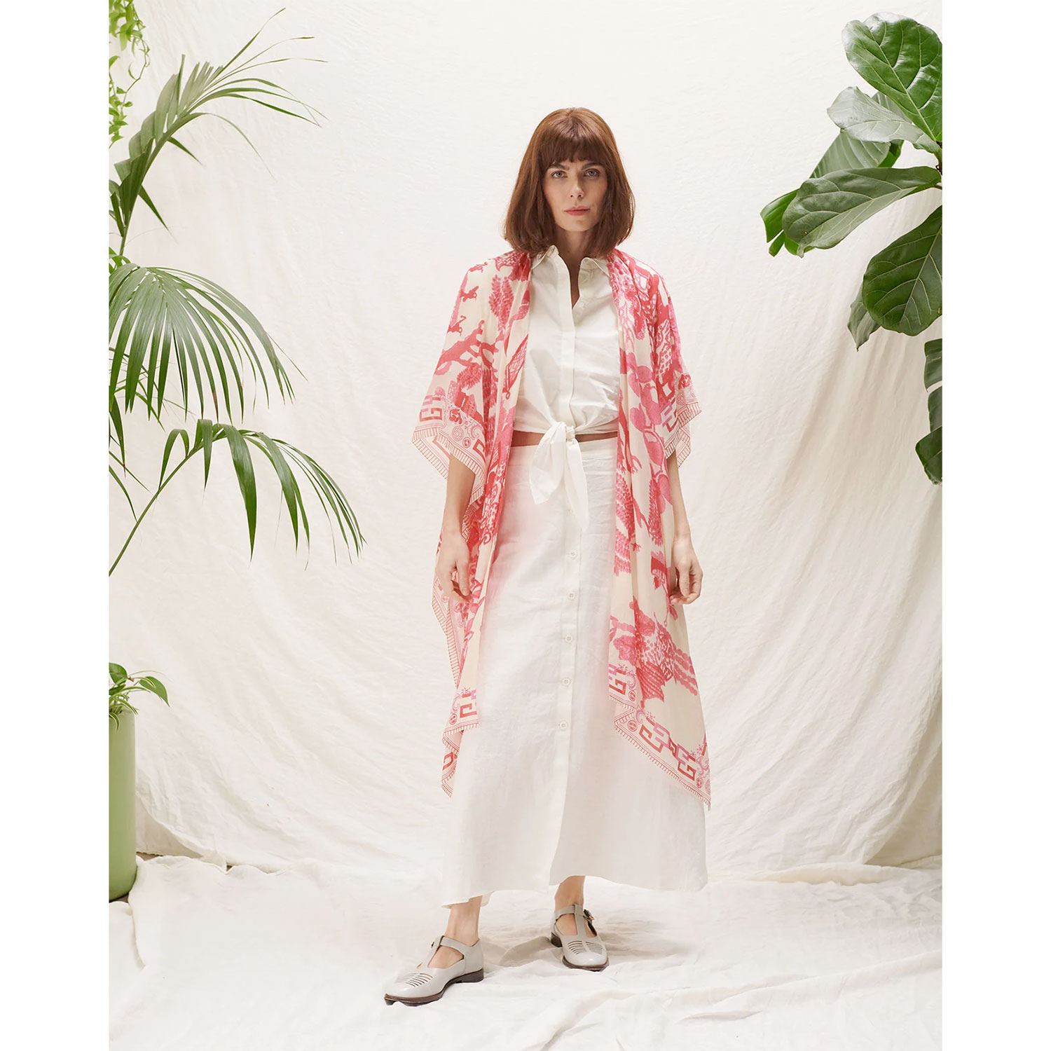 One Hundred Stars Throwover Giant Willow Fuchsia