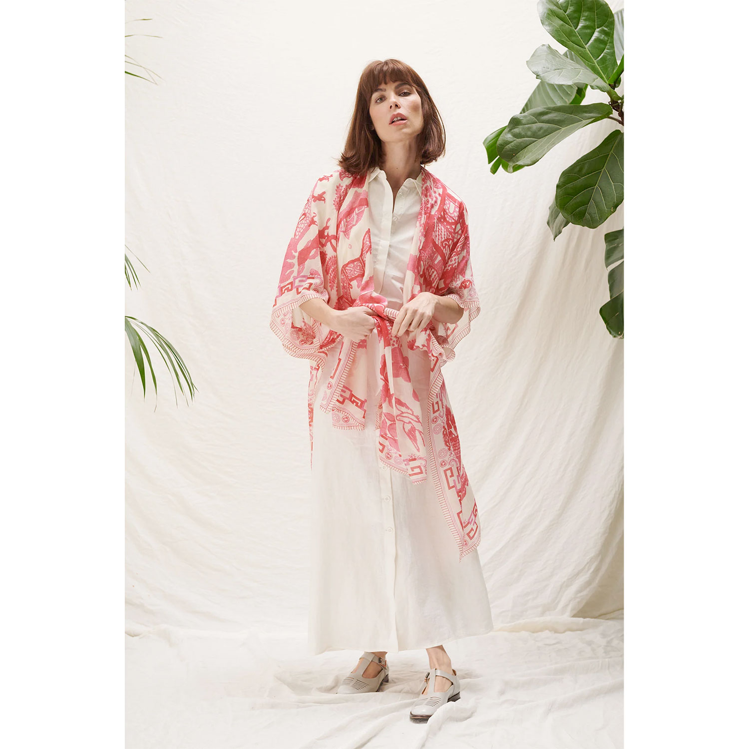 One Hundred Stars Throwover Giant Willow Fuchsia