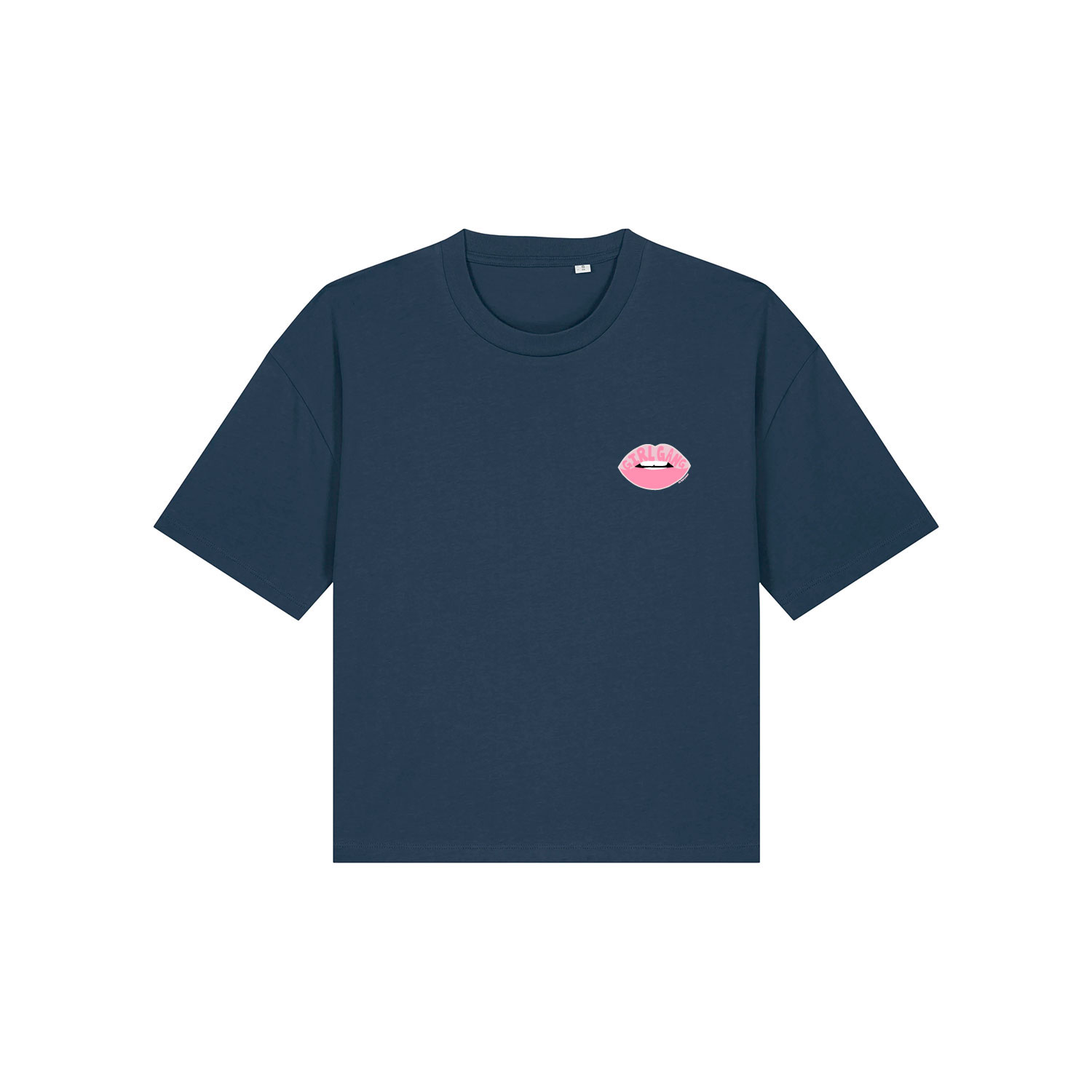 La Garçonne Vetements Girl Gang Boxy T-Shirt Navy